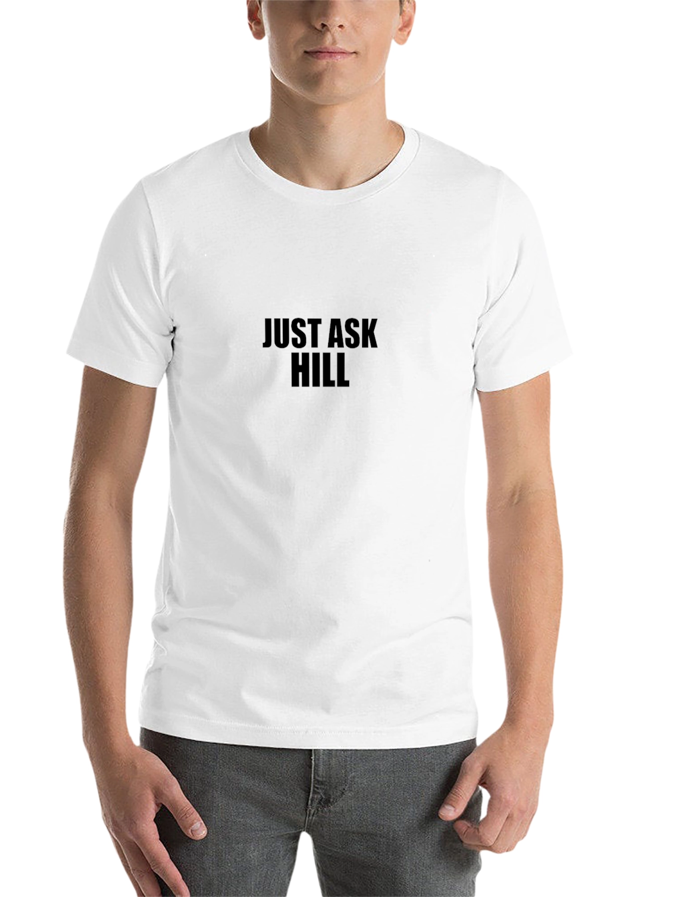 Just Ask Hill Black T-Shirt - Casual Comfort