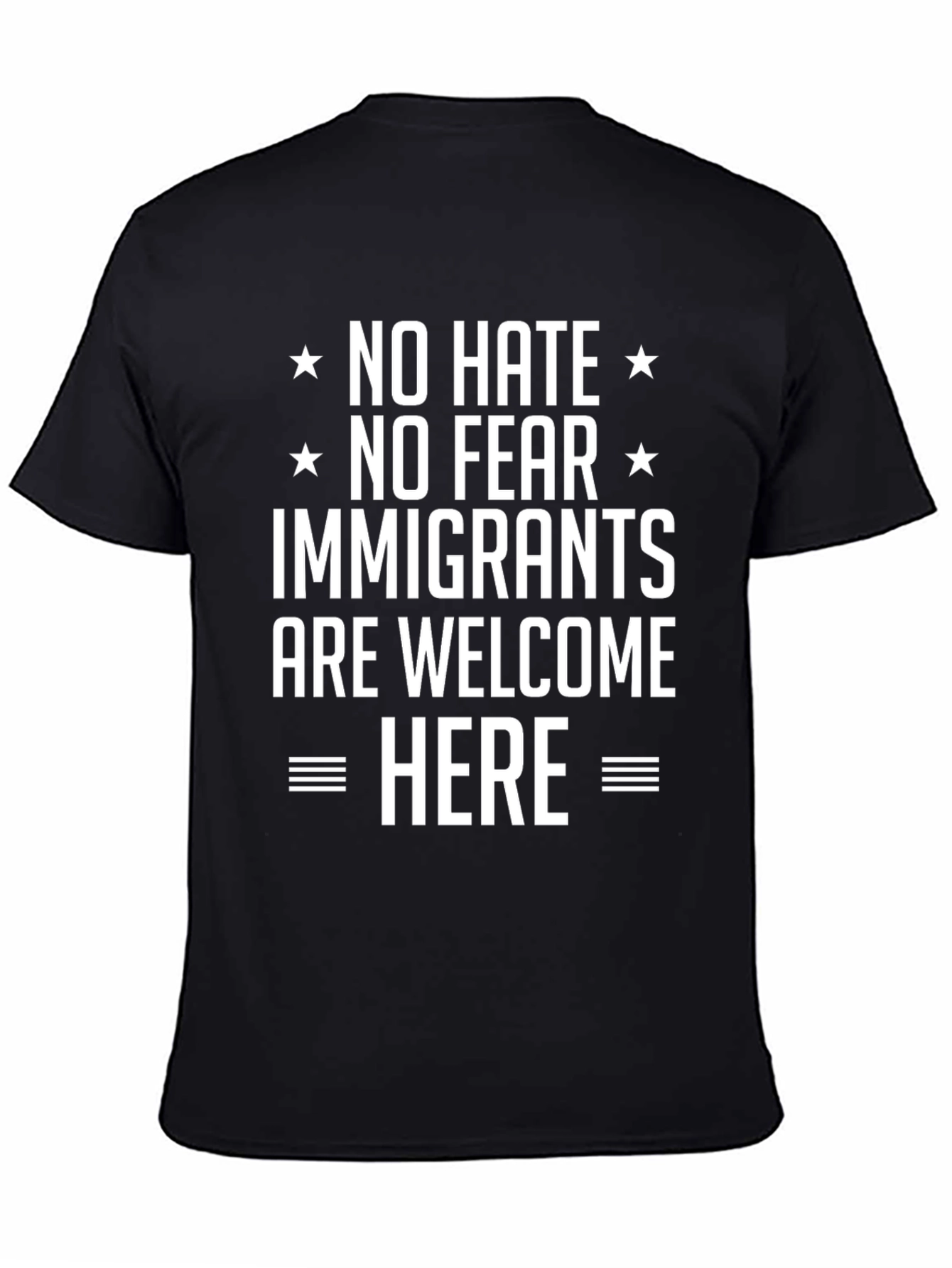 No Hate No Fear Immigrants Welcome Here T-Shirt
