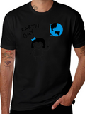 Earth Day Girl Black T-Shirt