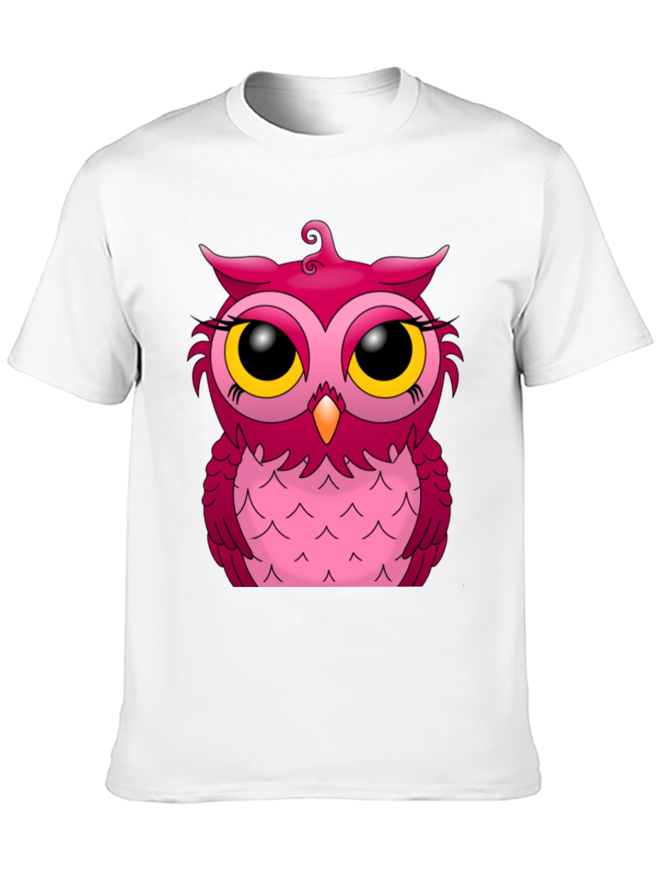 Owl Graphic Tee - Black Cotton Blend