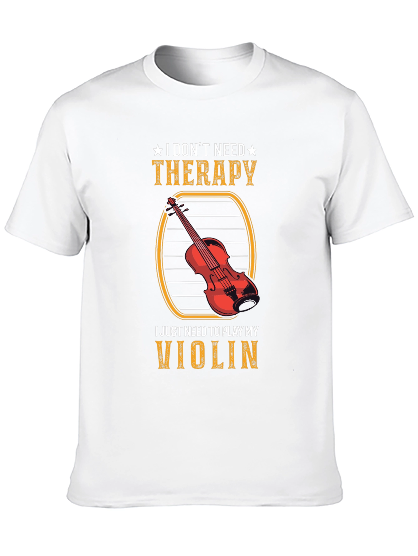 Violin Therapy Black T-Shirt
