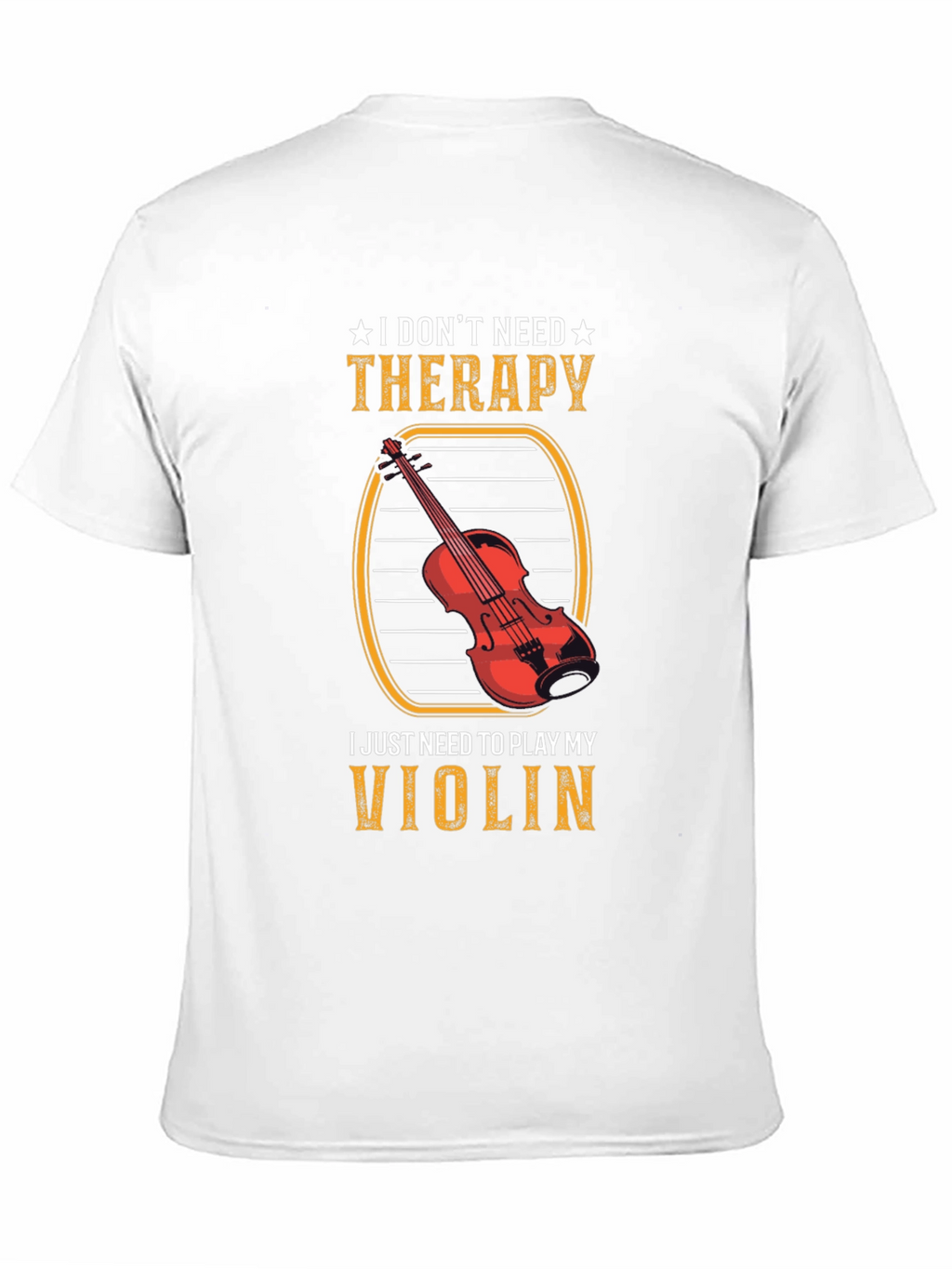 Violin Therapy Black T-Shirt