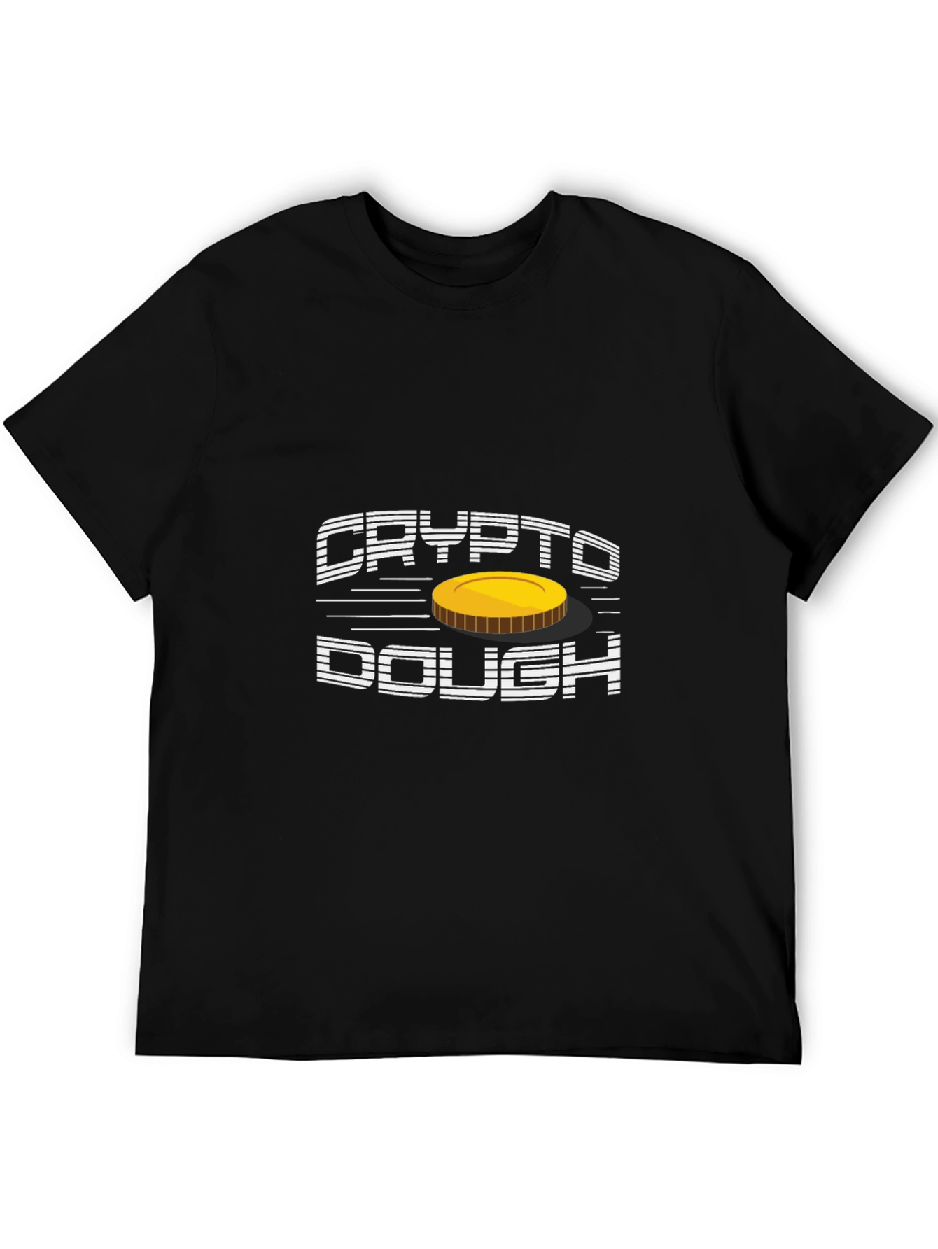 Crypto Dough T-Shirt - Black Short Sleeve Graphic Tee