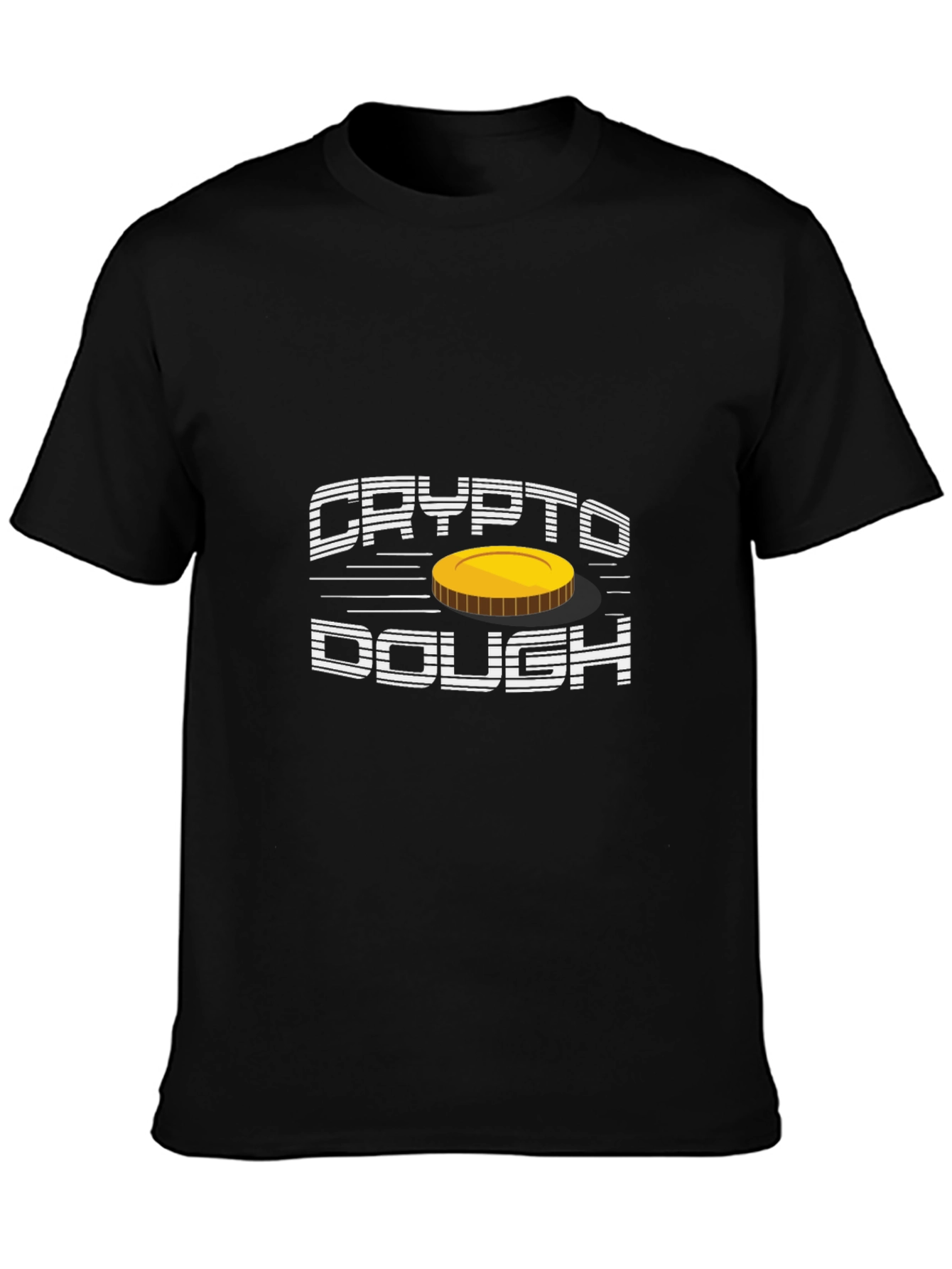 Crypto Dough T-Shirt - Black Short Sleeve Graphic Tee