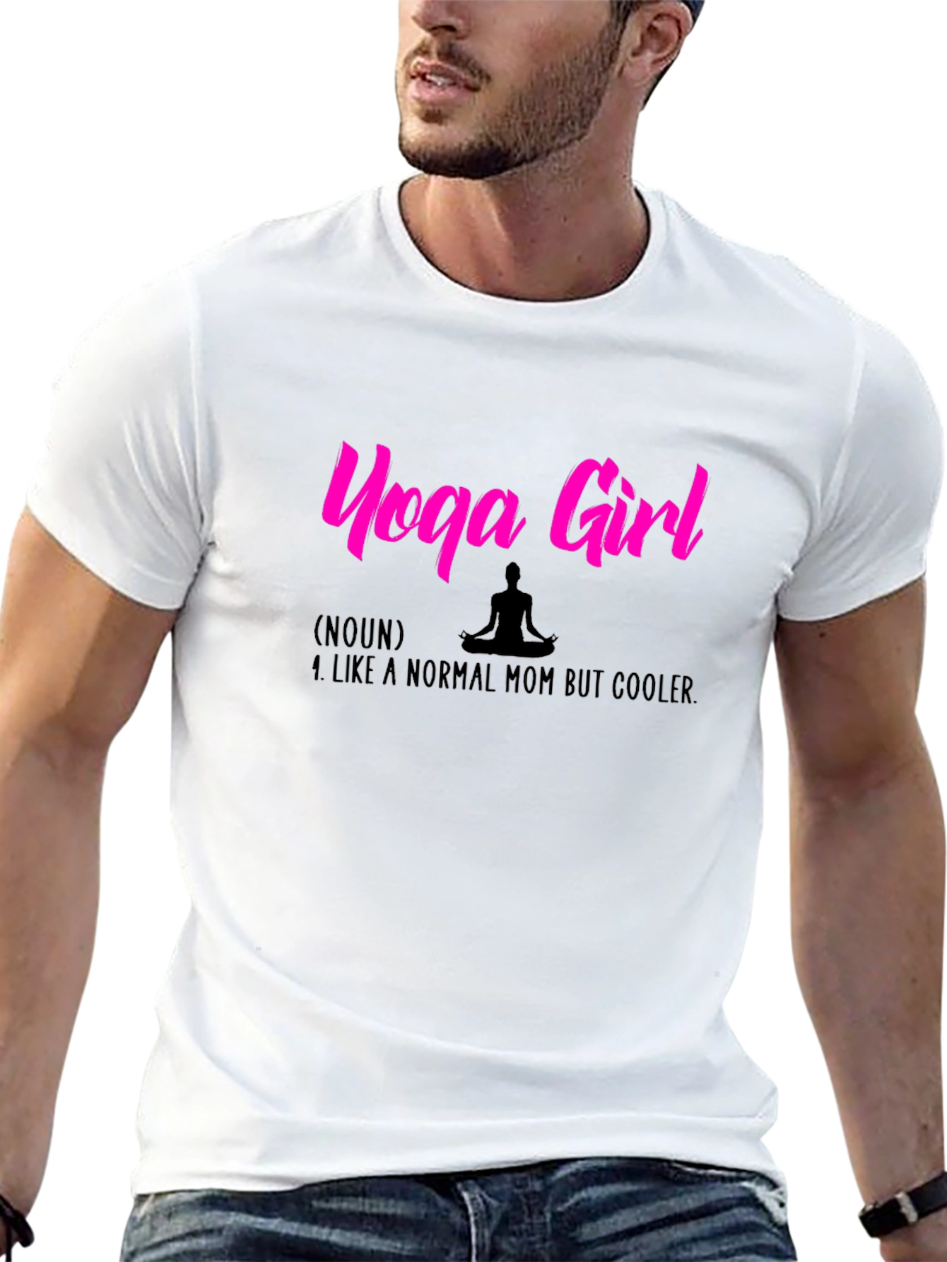 Yoga Girl Graphic Tee - Cooler Mom Definition
