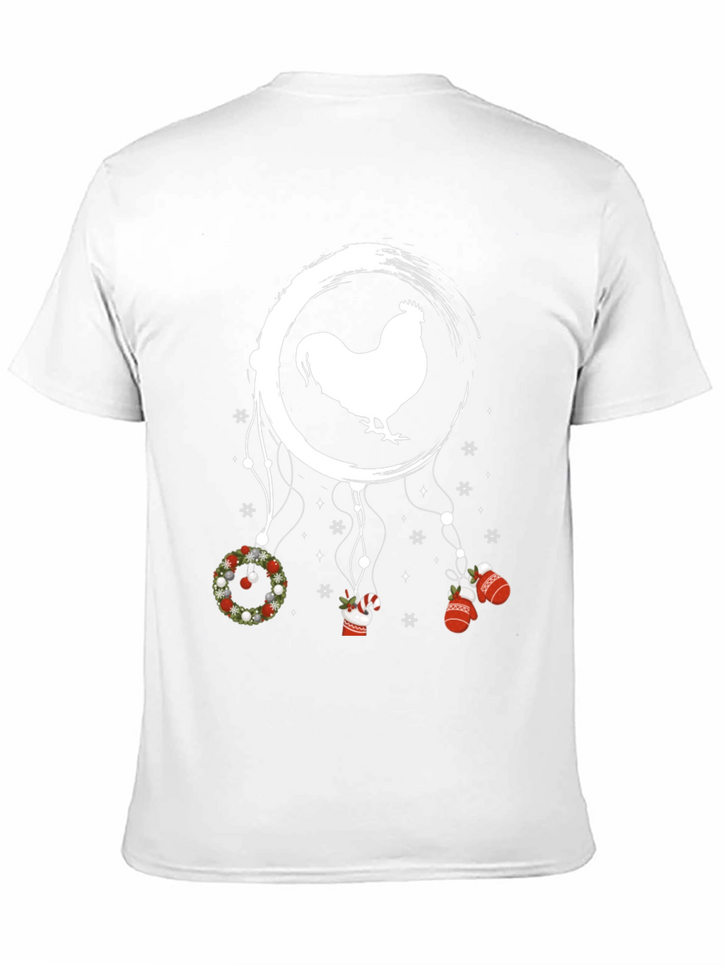 Festive Rooster Dreamcatcher Graphic Tee