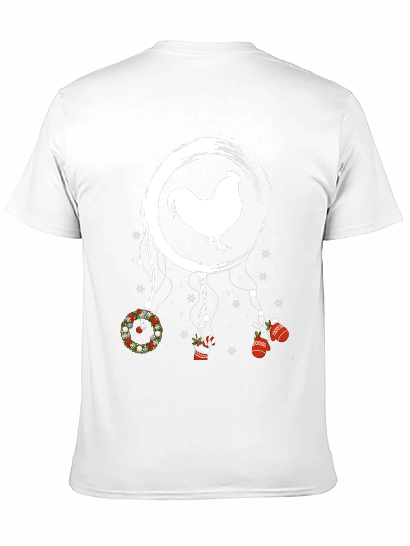 Festive Rooster Dreamcatcher Graphic Tee