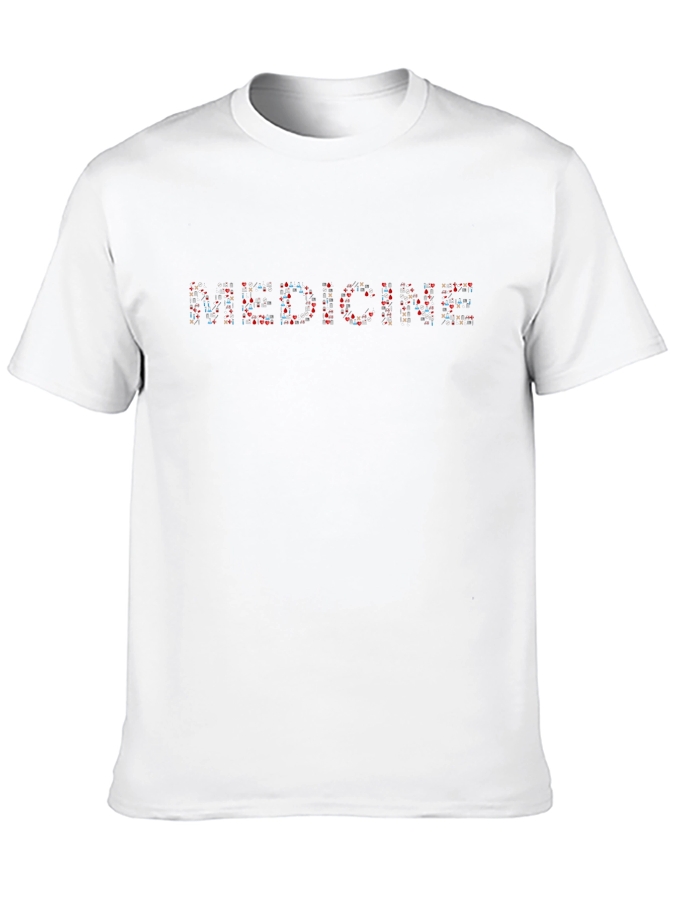 Medicine Pill Graphic Tee Black Crew Neck