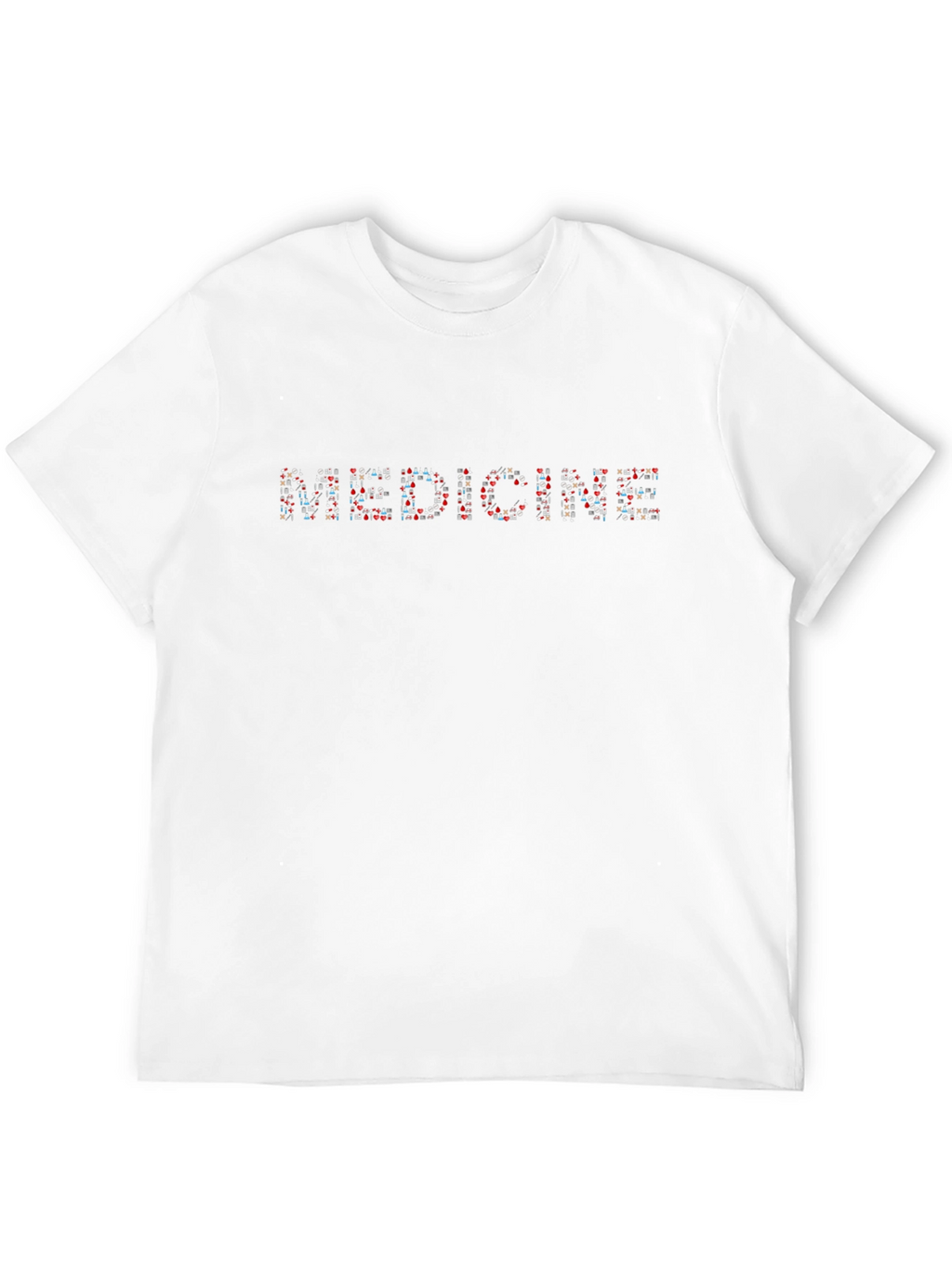 Medicine Pill Graphic Tee Black Crew Neck