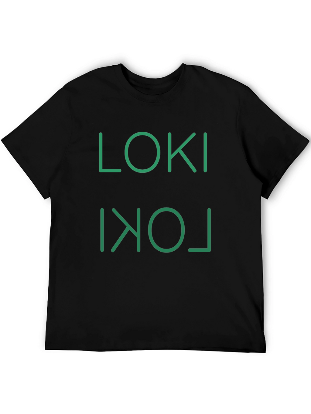 Loki Inverted Logo Black Graphic T-Shirt