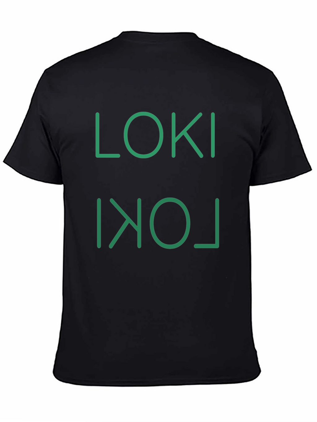 Loki Inverted Logo Black Graphic T-Shirt