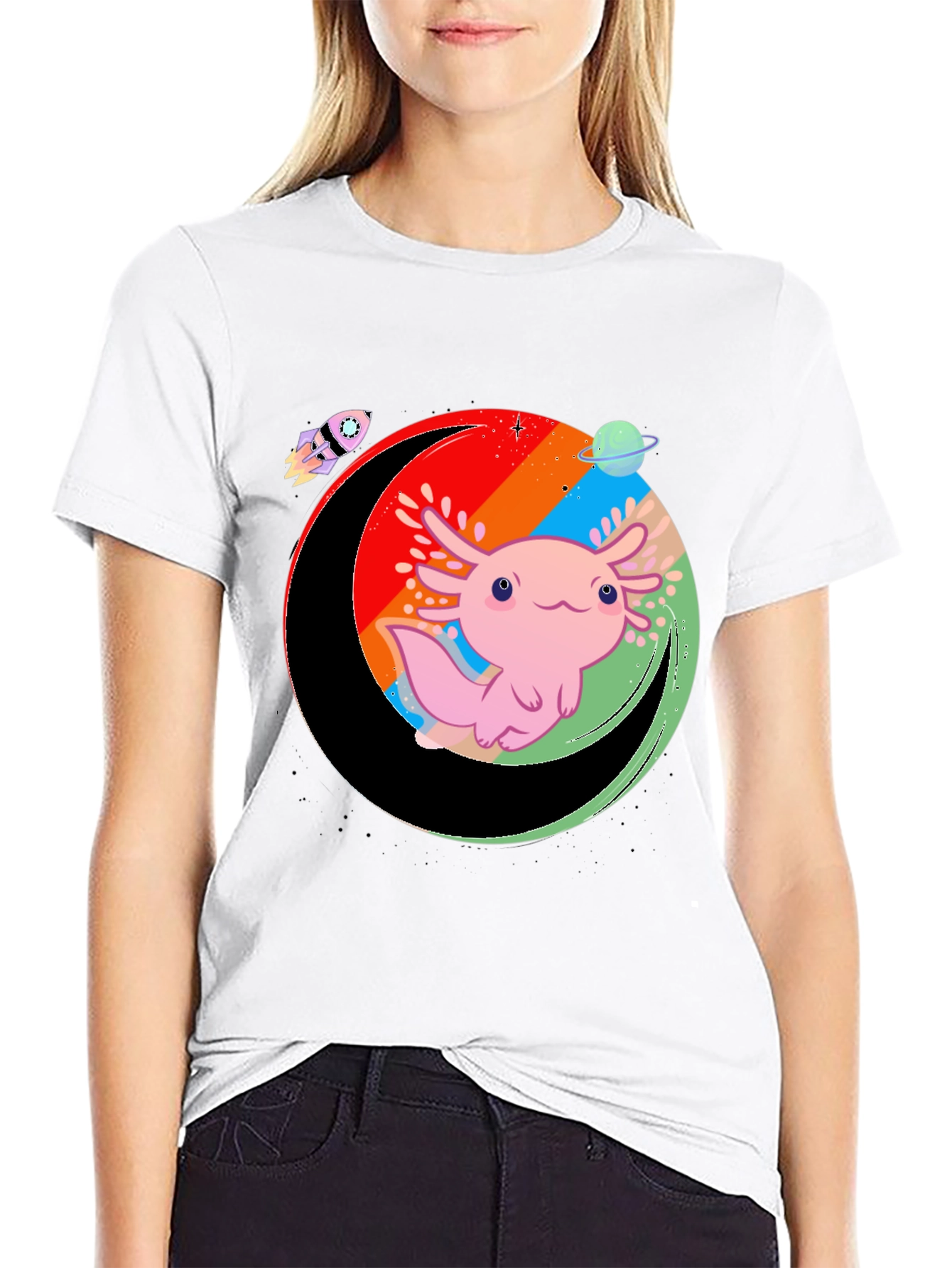 Axolotl in Space T-Shirt