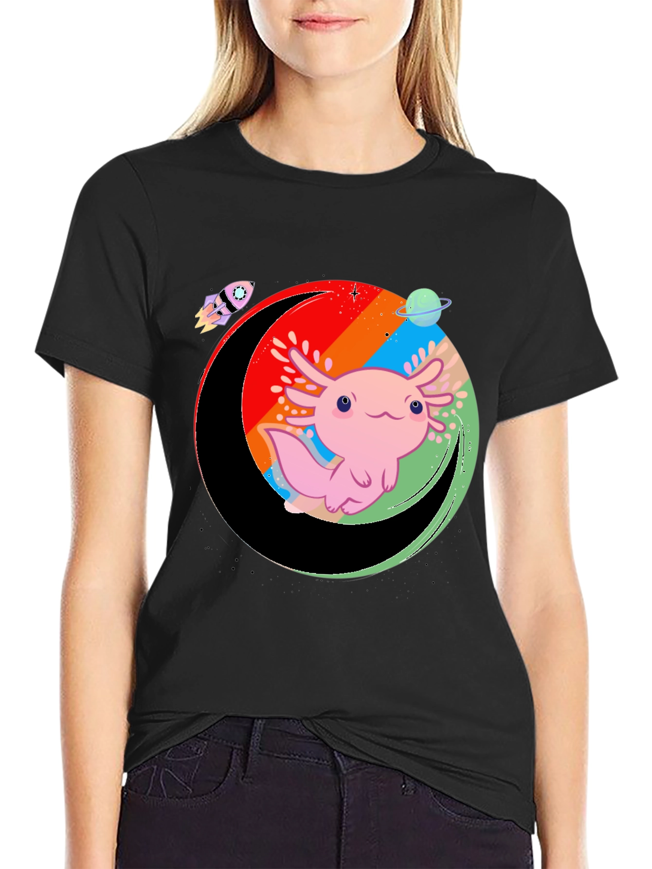Axolotl in Space T-Shirt