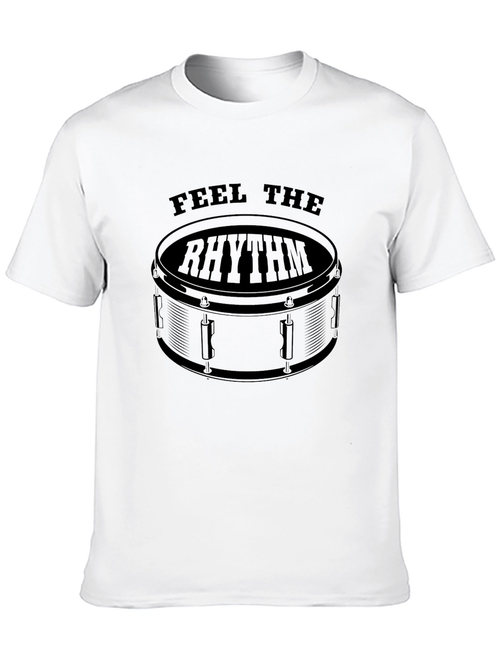 Feel The Rhythm Drum T-Shirt - Black