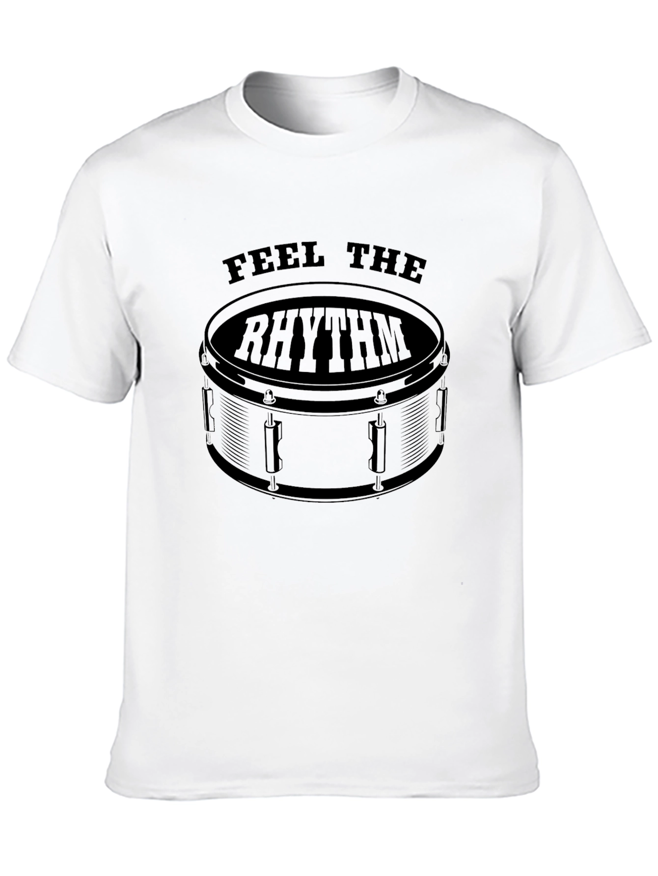 Feel The Rhythm Drum T-Shirt - Black