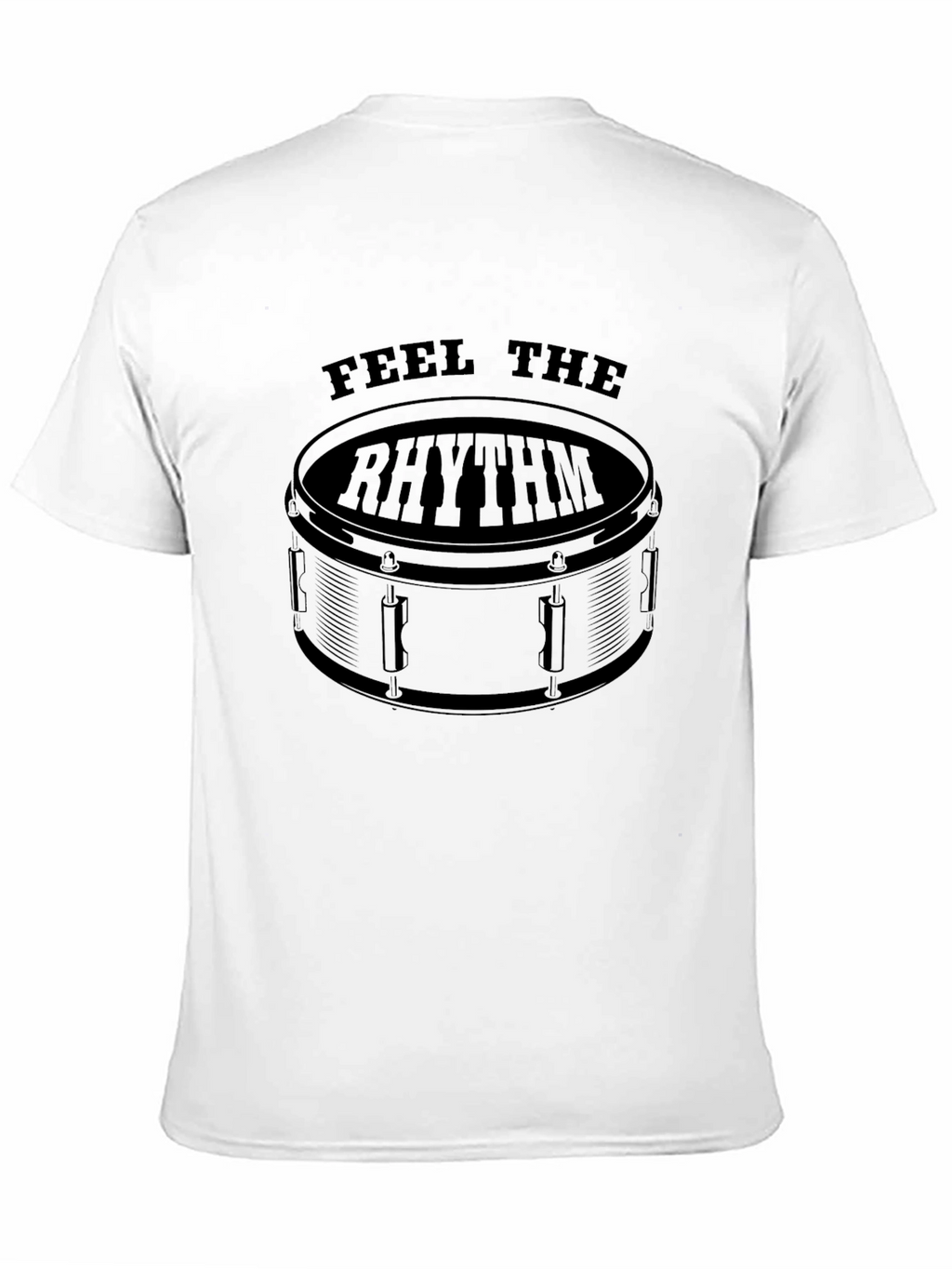 Feel The Rhythm Drum T-Shirt - Black