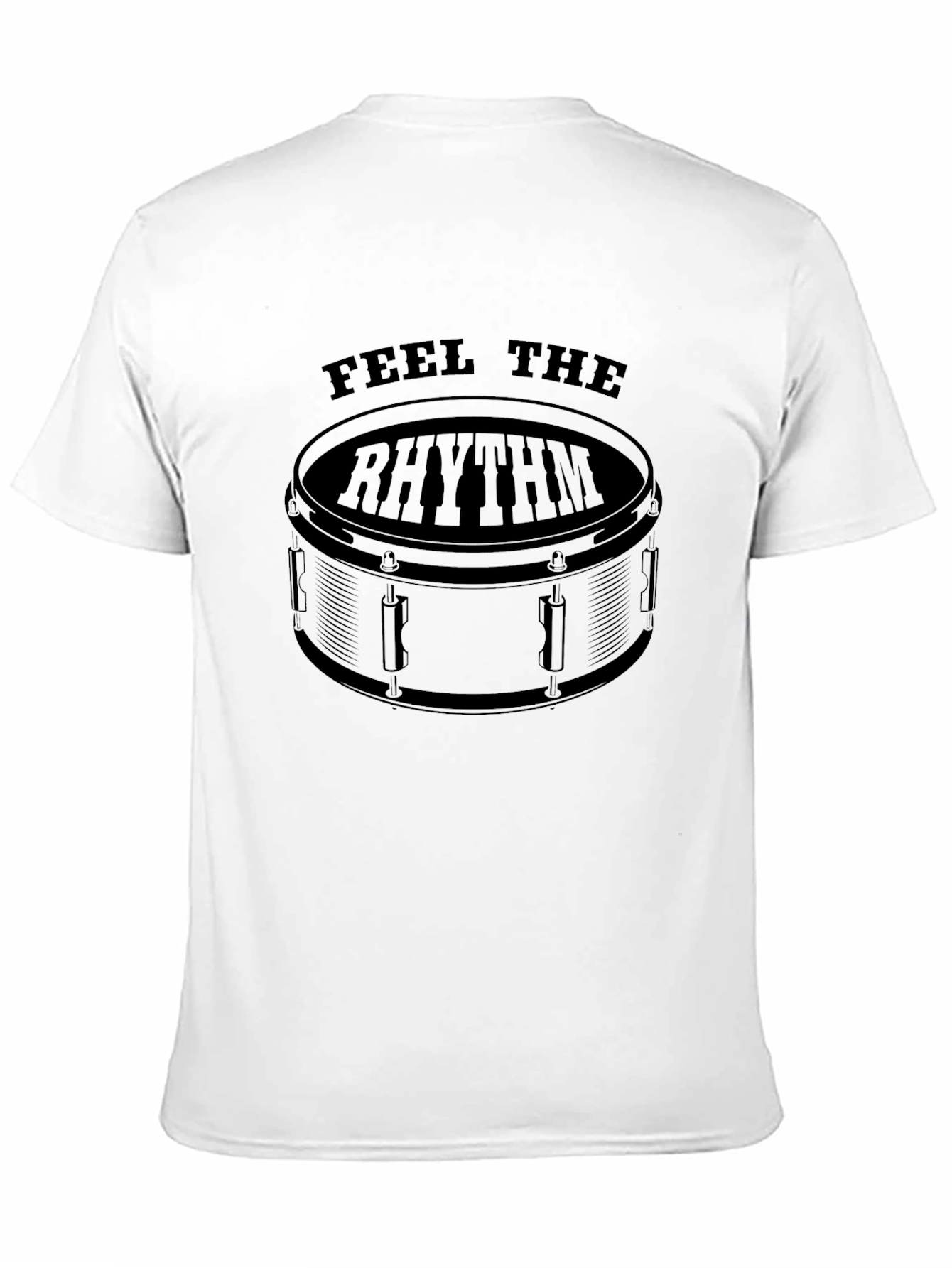 Feel The Rhythm Drum T-Shirt - Black