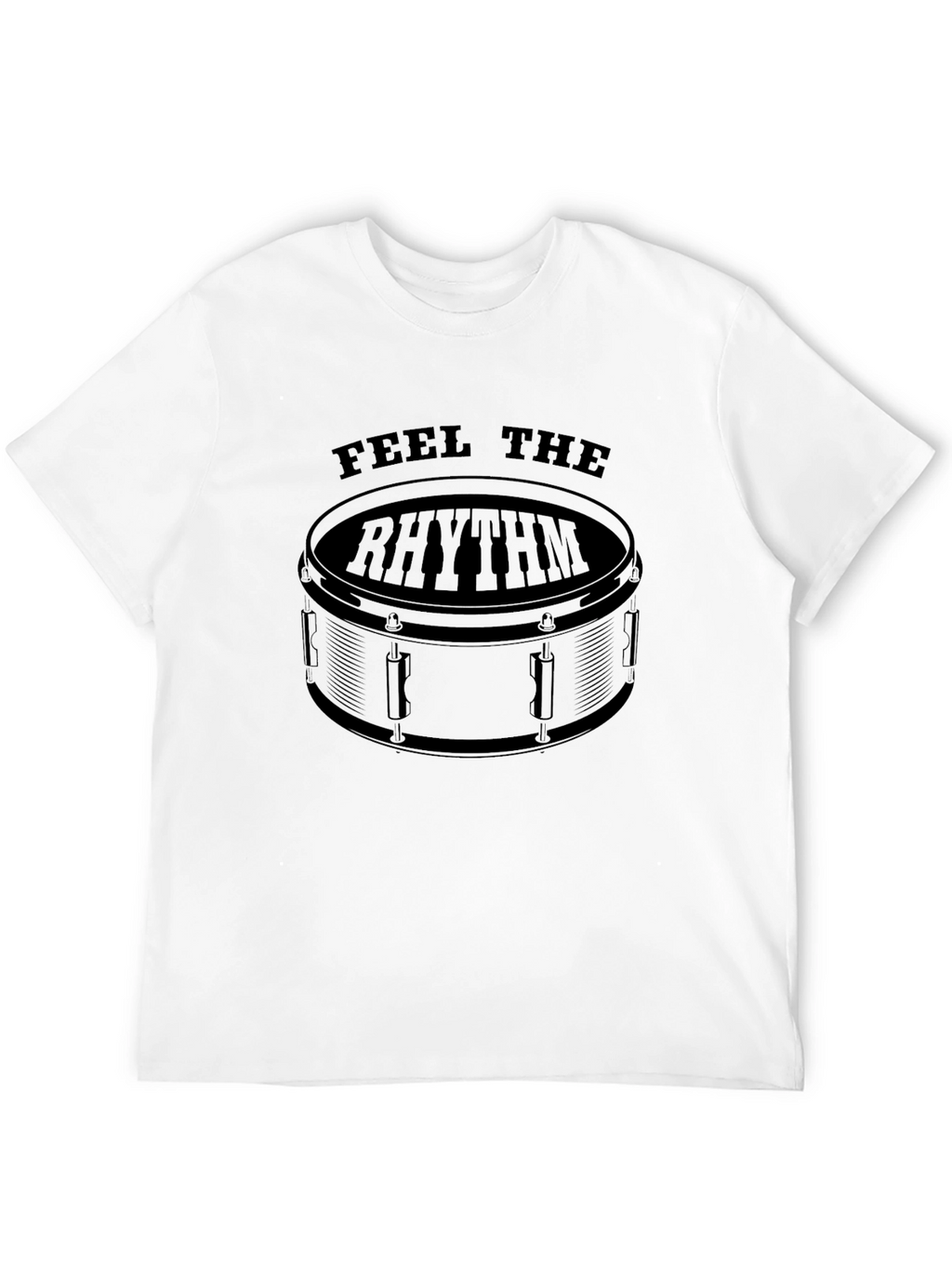 Feel The Rhythm Drum T-Shirt - Black