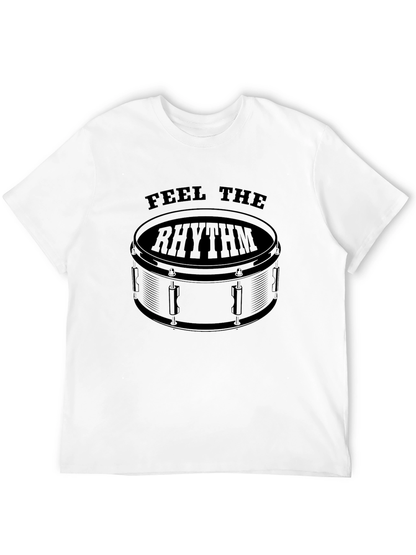 Feel The Rhythm Drum T-Shirt - Black