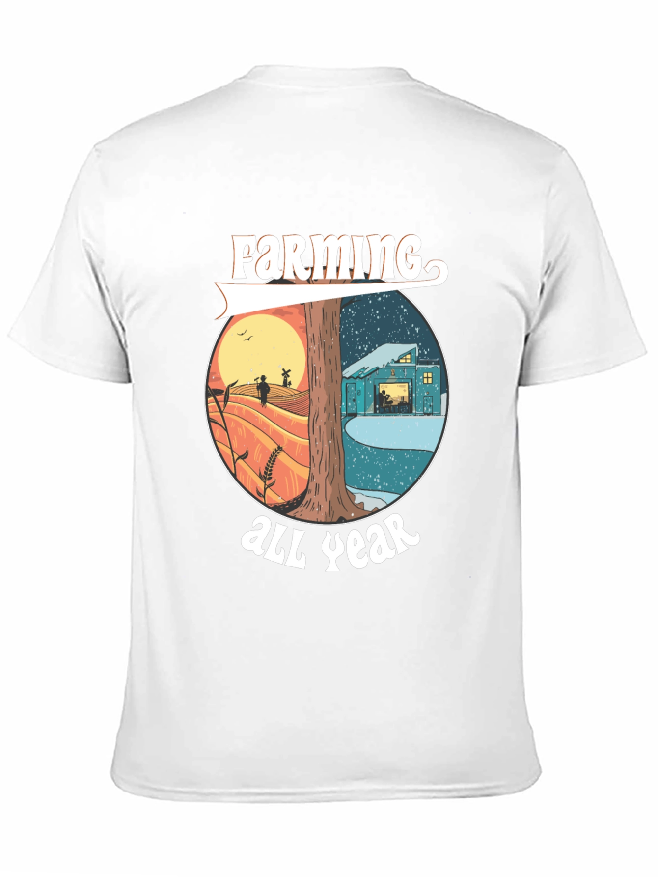 Farming All Year Tee - Nature Inspired Design
