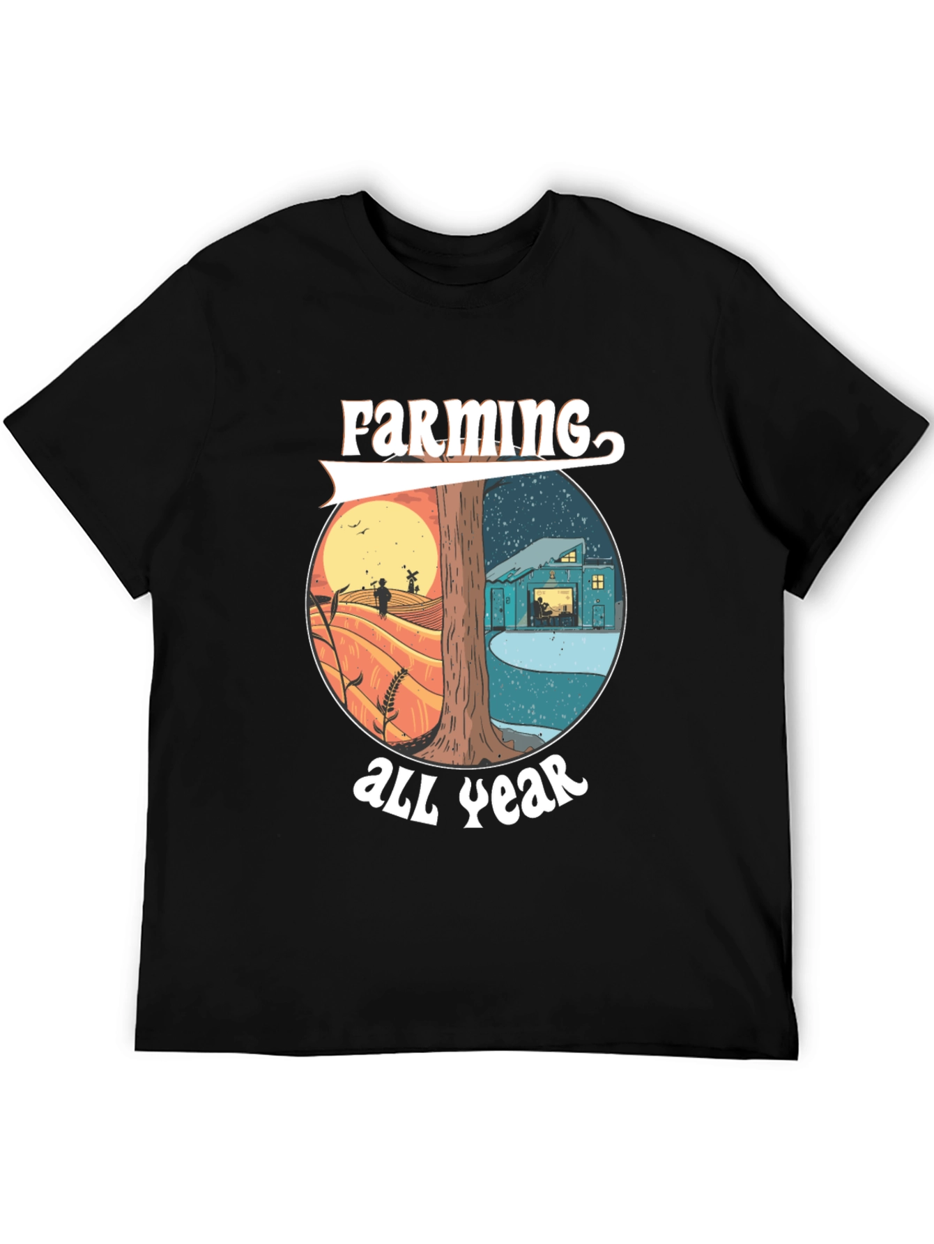 Farming All Year Tee - Nature Inspired Design