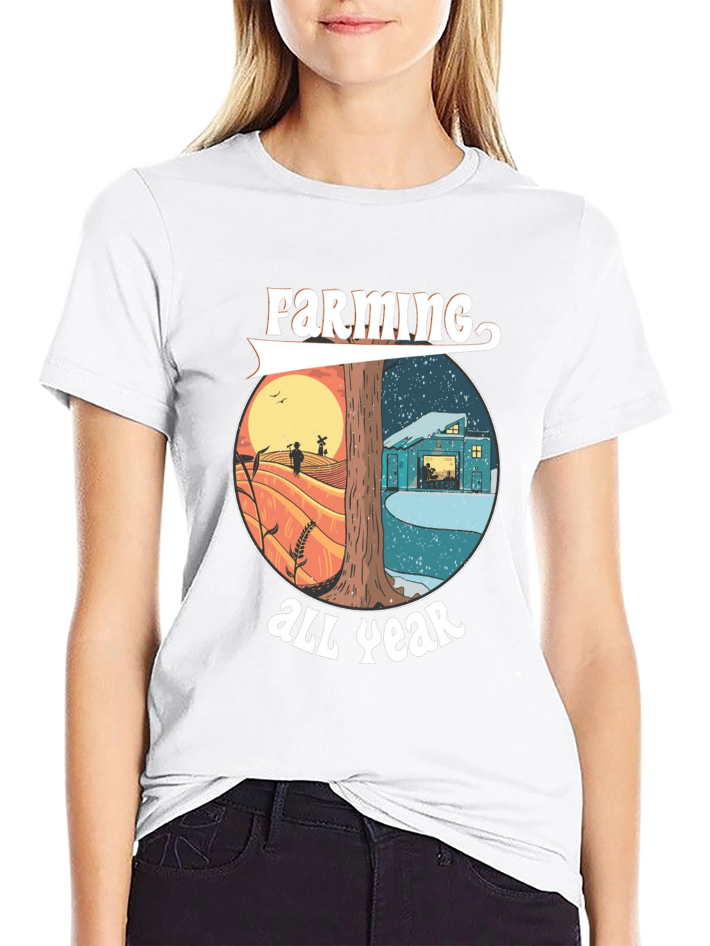 Farming All Year Tee - Nature Inspired Design