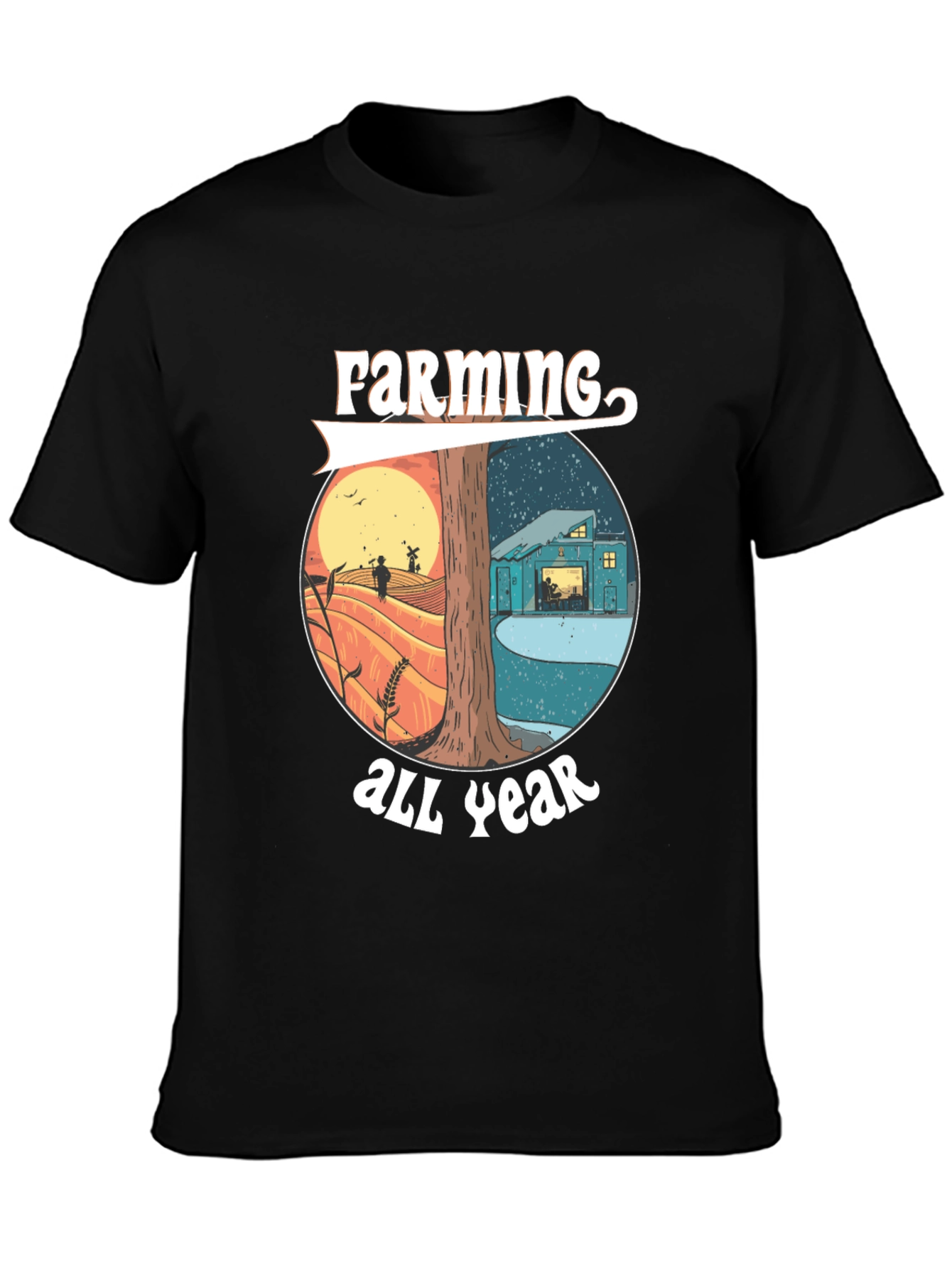Farming All Year Tee - Nature Inspired Design