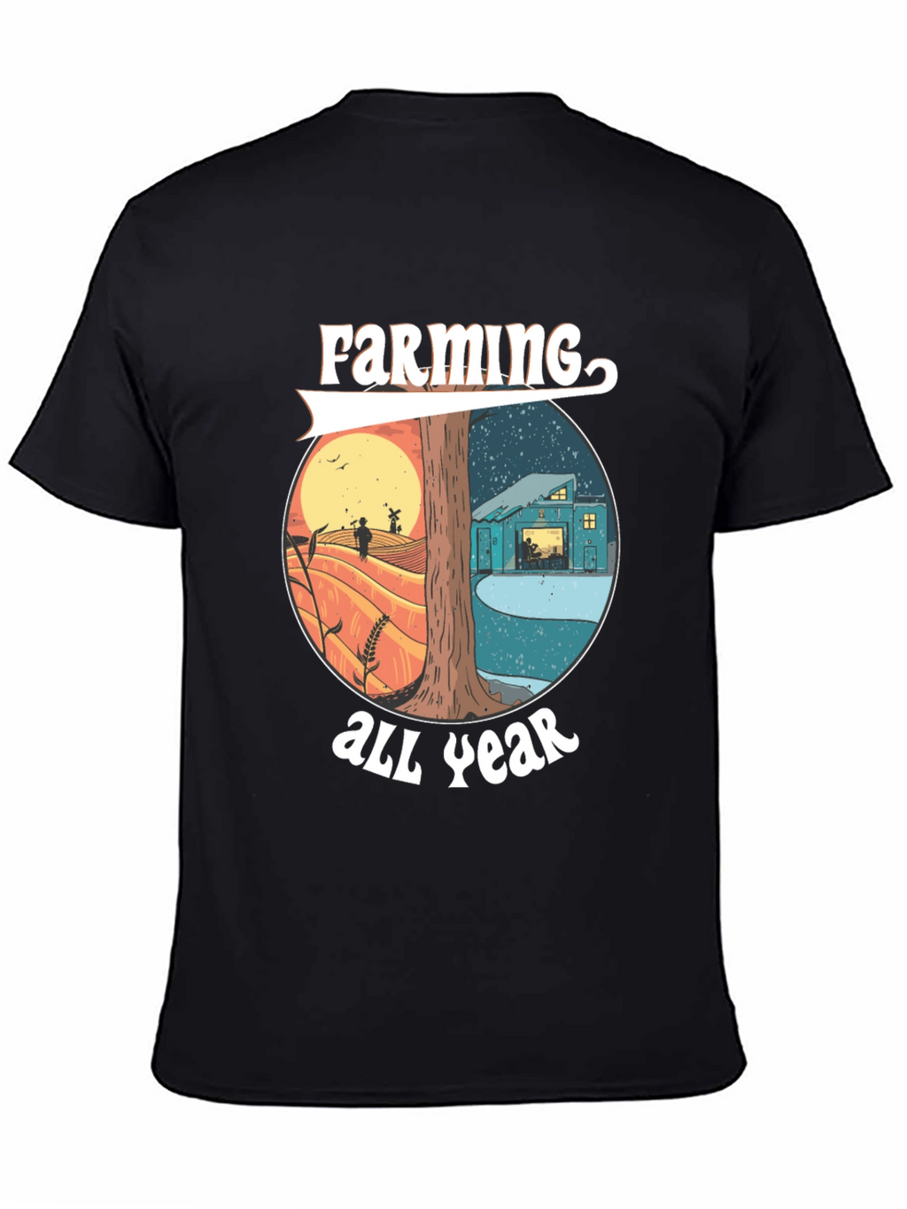 Farming All Year Tee - Nature Inspired Design