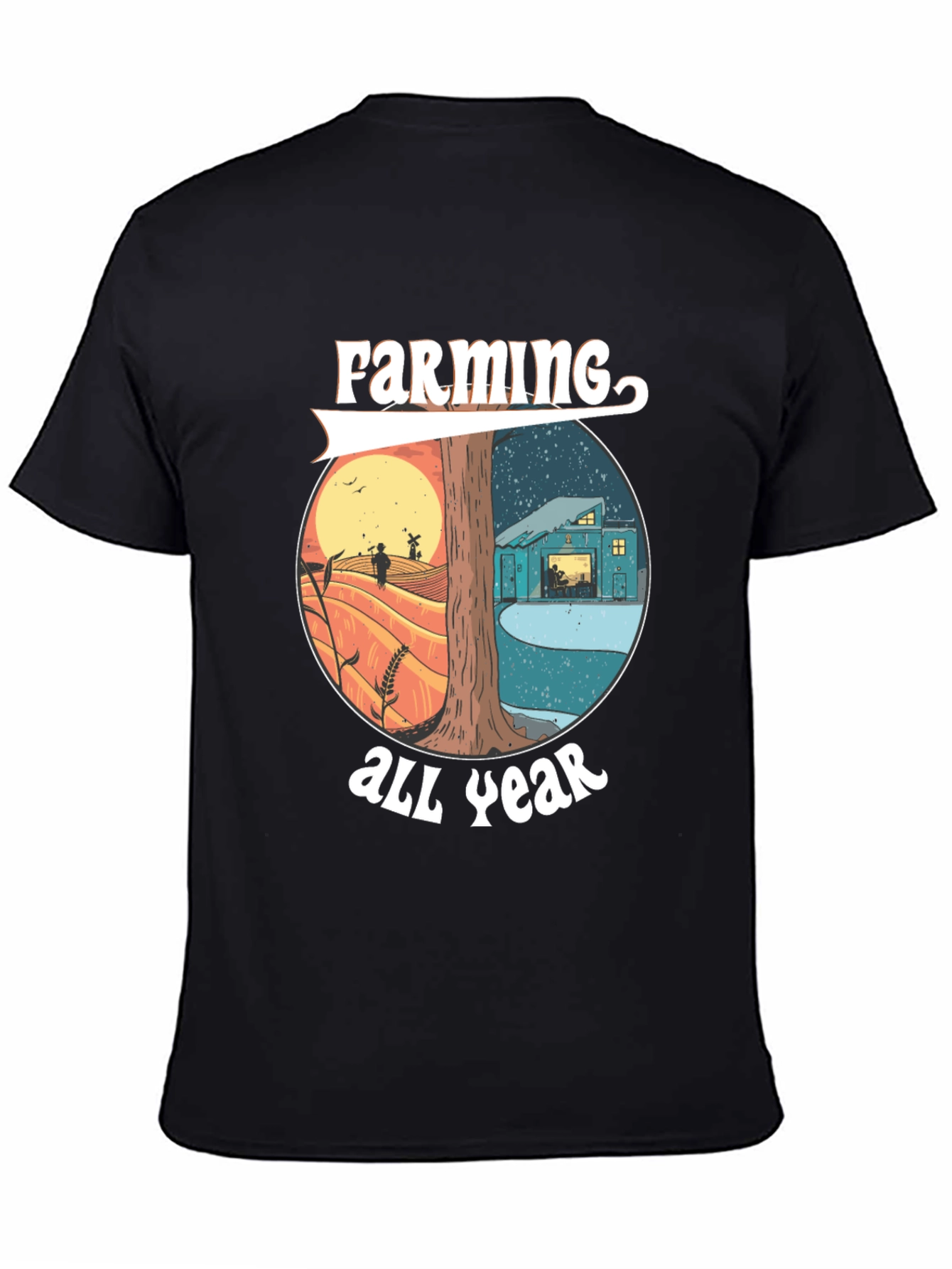 Farming All Year Tee - Nature Inspired Design