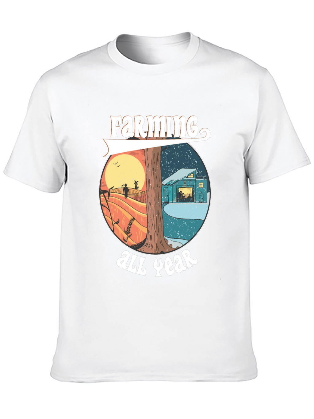 Farming All Year Tee - Nature Inspired Design