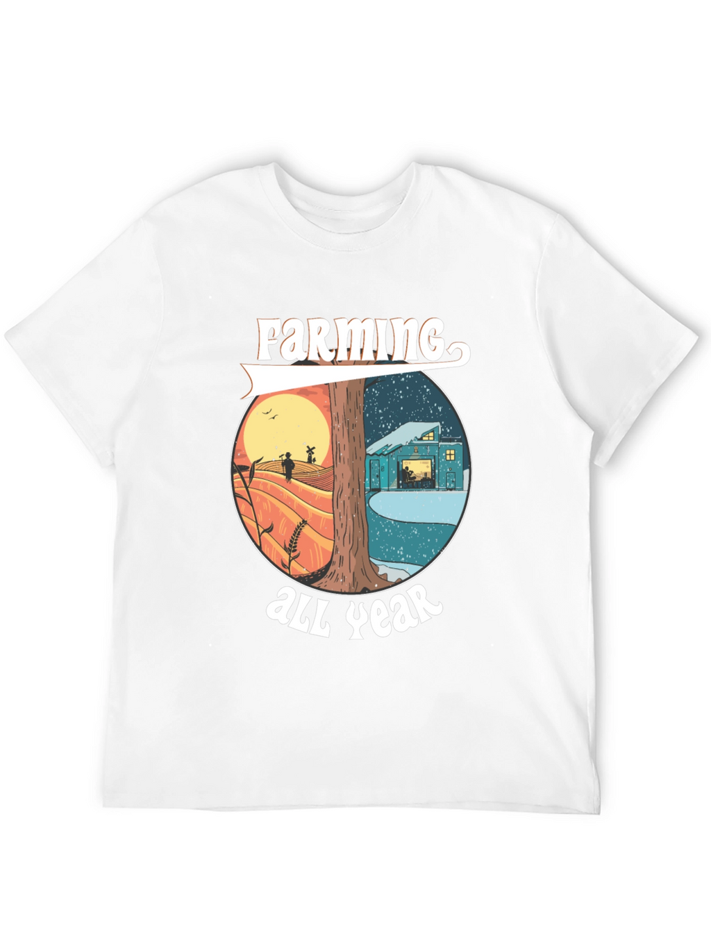 Farming All Year Tee - Nature Inspired Design