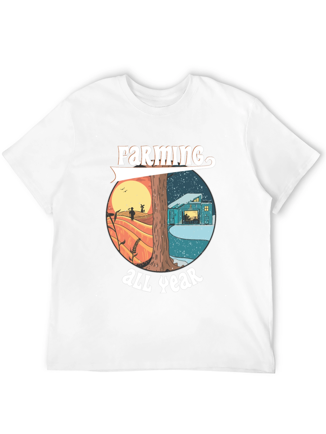 Farming All Year Tee - Nature Inspired Design