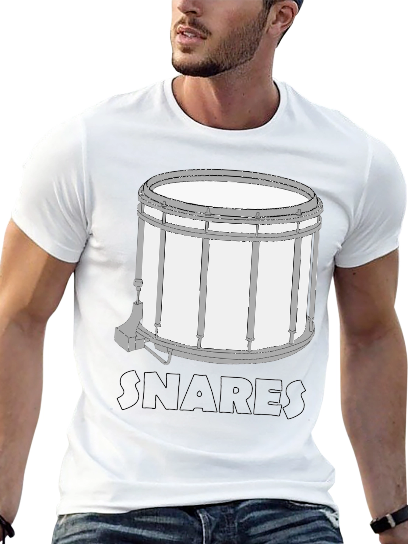 Snare Drum Graphic Tee - Music Lovers Shirt