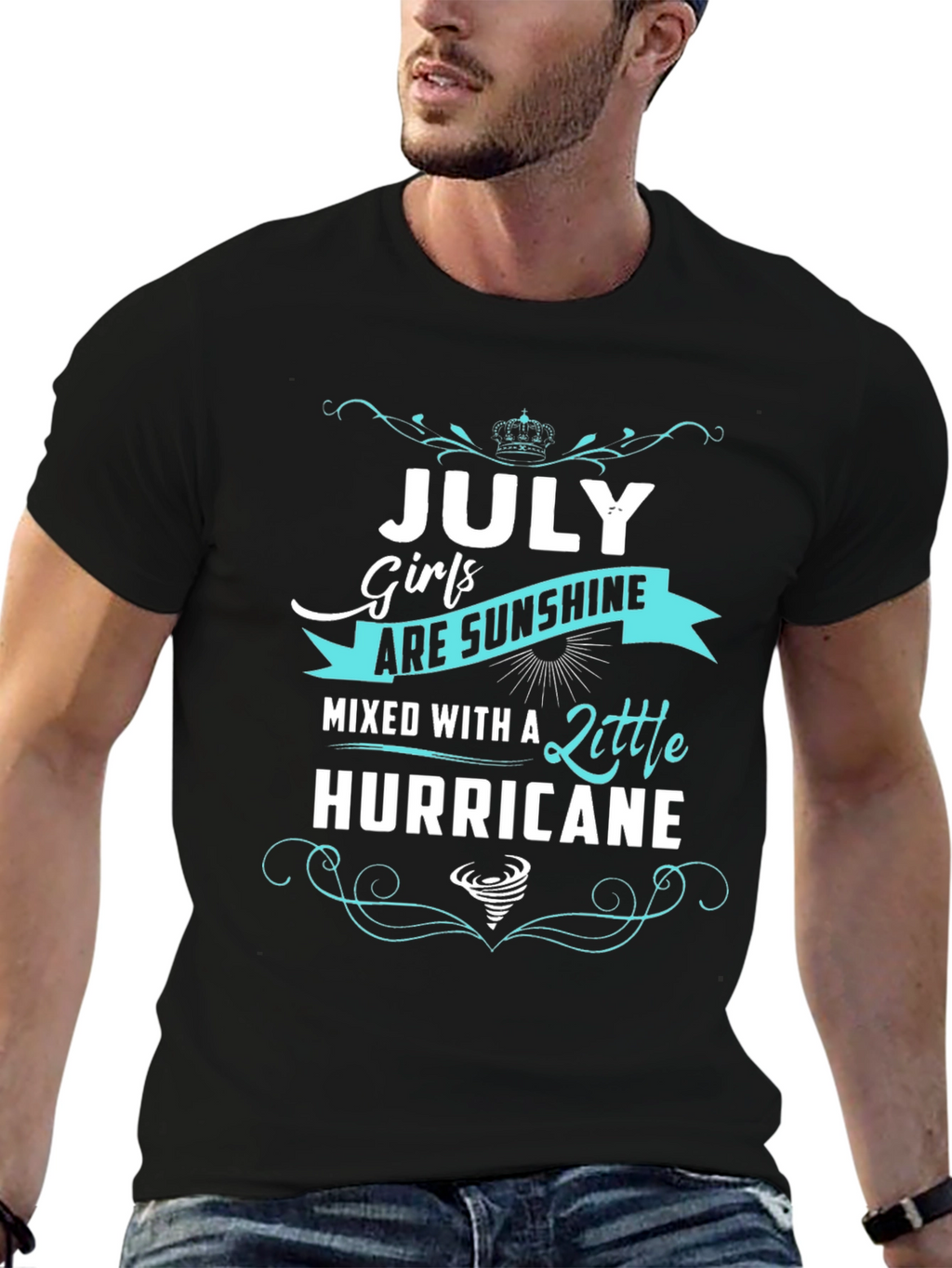 July Girls Sunshine Hurricane Black T-Shirt