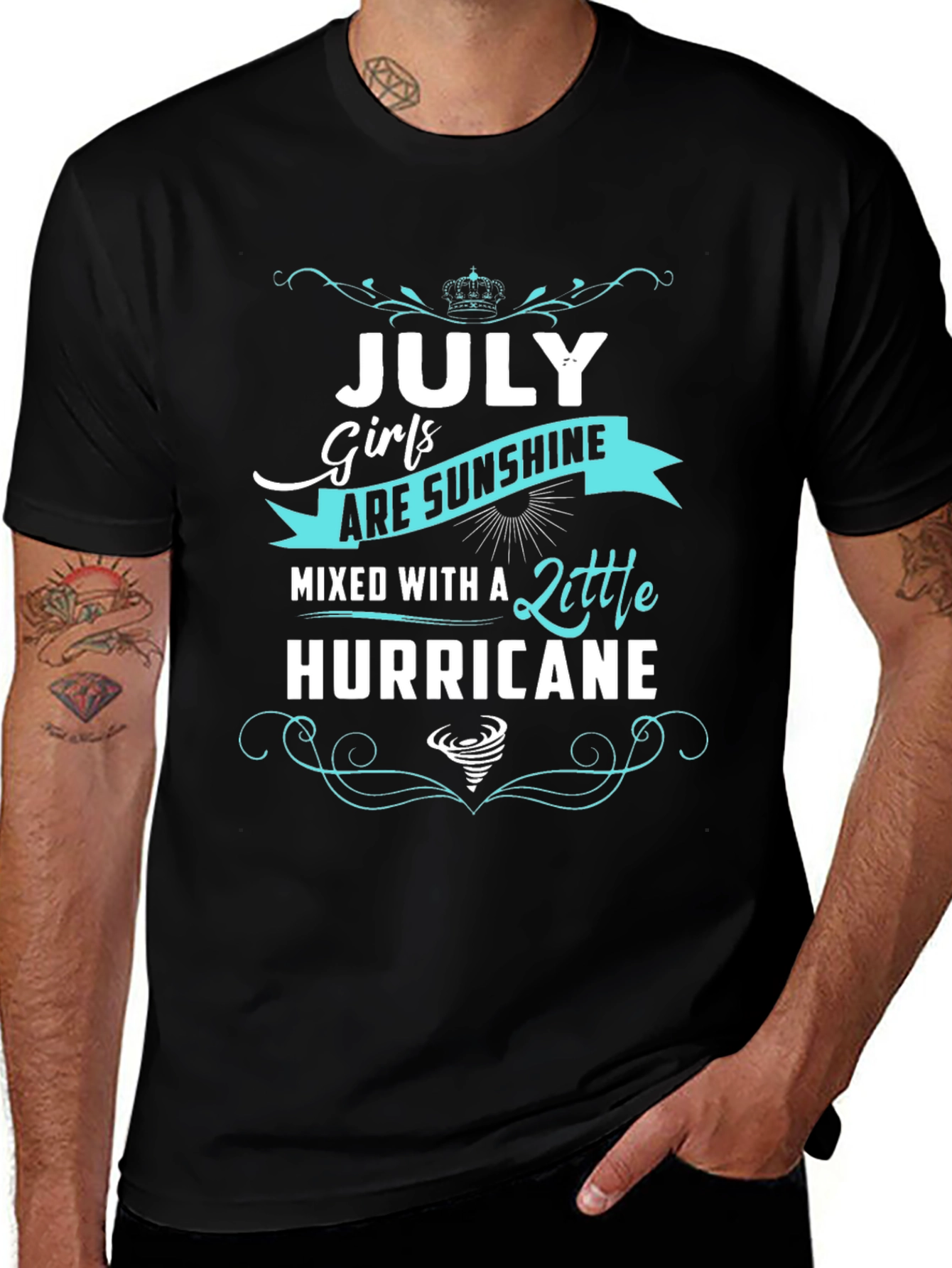 July Girls Sunshine Hurricane Black T-Shirt