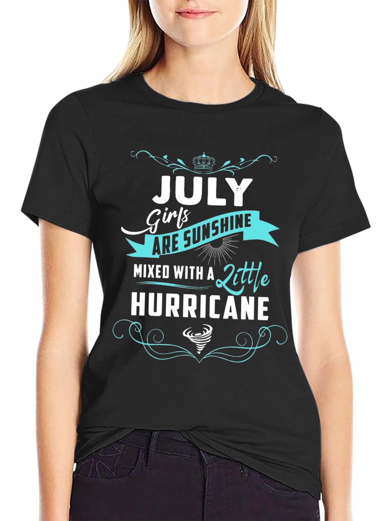 July Girls Sunshine Hurricane Black T-Shirt