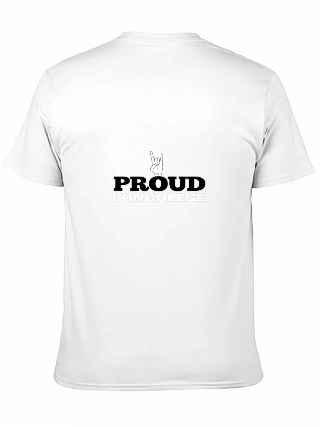 Proud Congolese Graphic Tee - Black Cotton T-Shirt