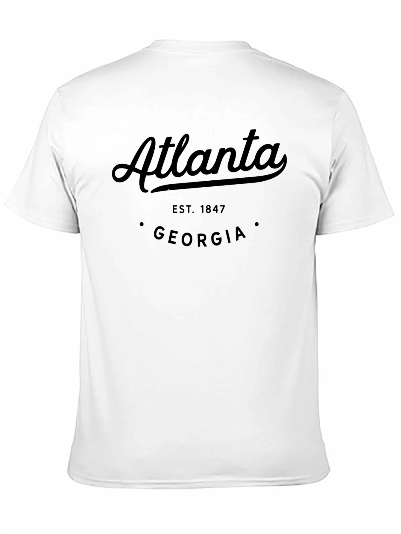 Atlanta Georgia Est. 1847 Black T-Shirt