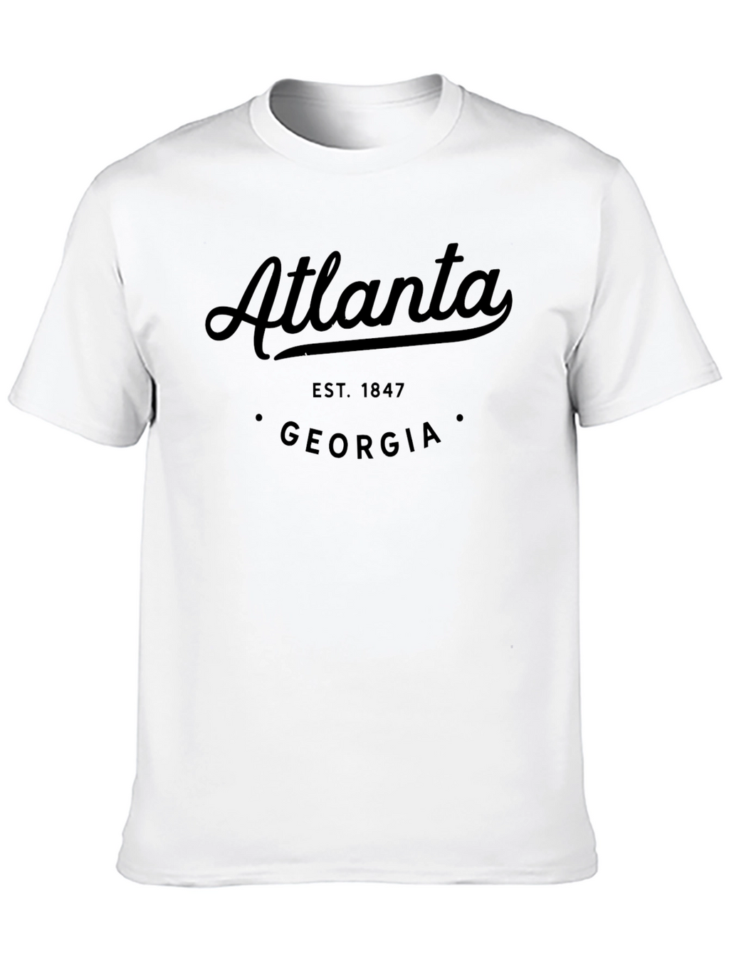 Atlanta Georgia Est. 1847 Black T-Shirt