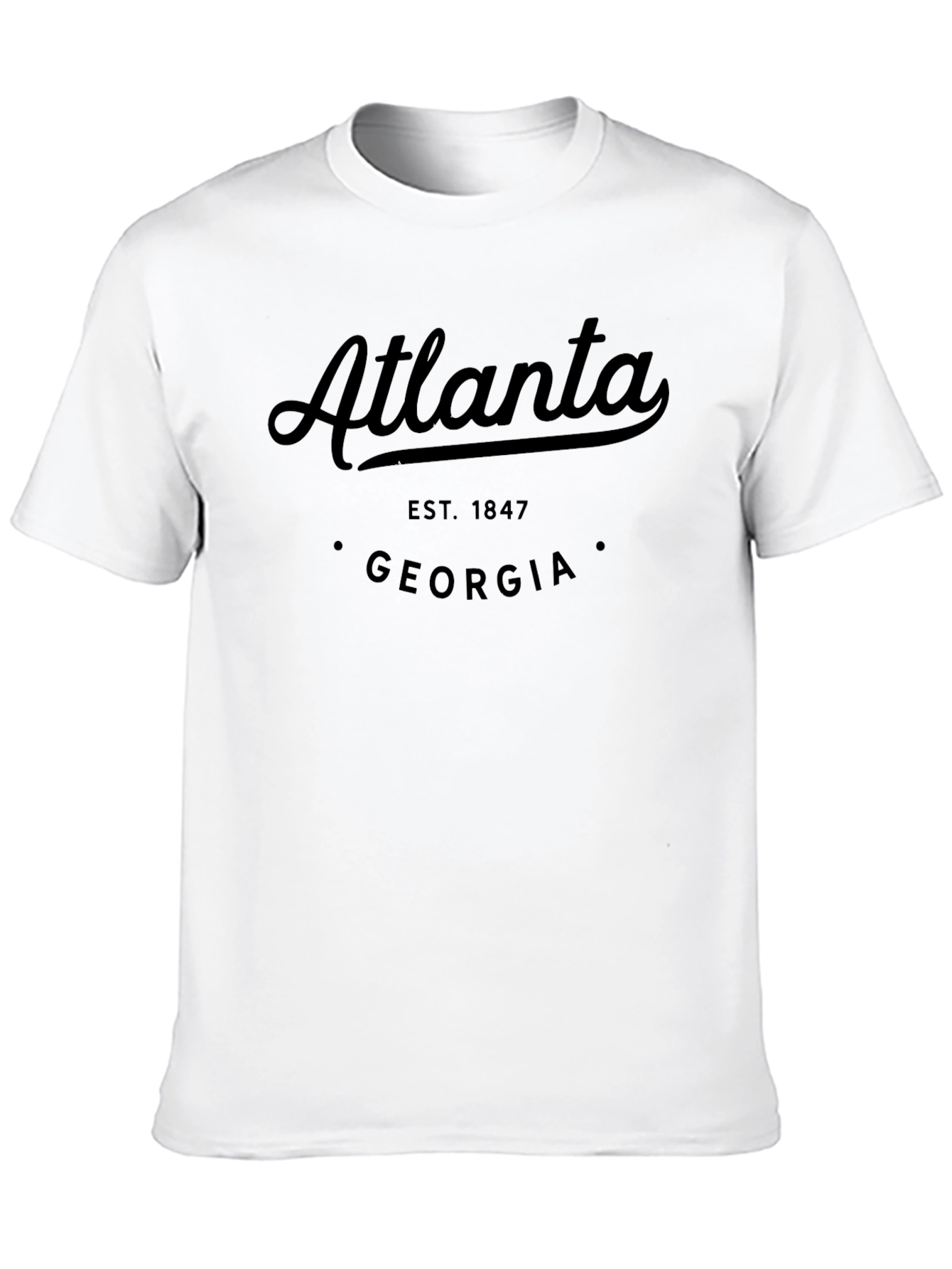 Atlanta Georgia Est. 1847 Black T-Shirt