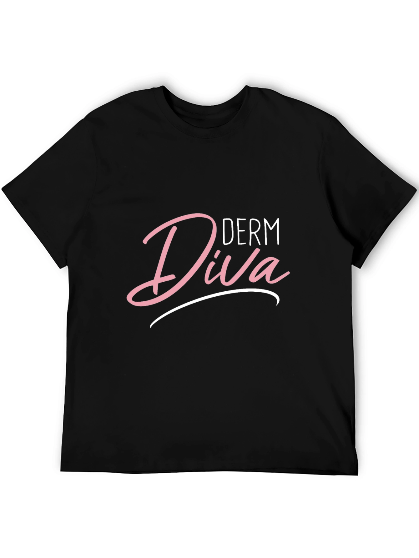 Derm Diva Black T-Shirt for Skincare Professionals