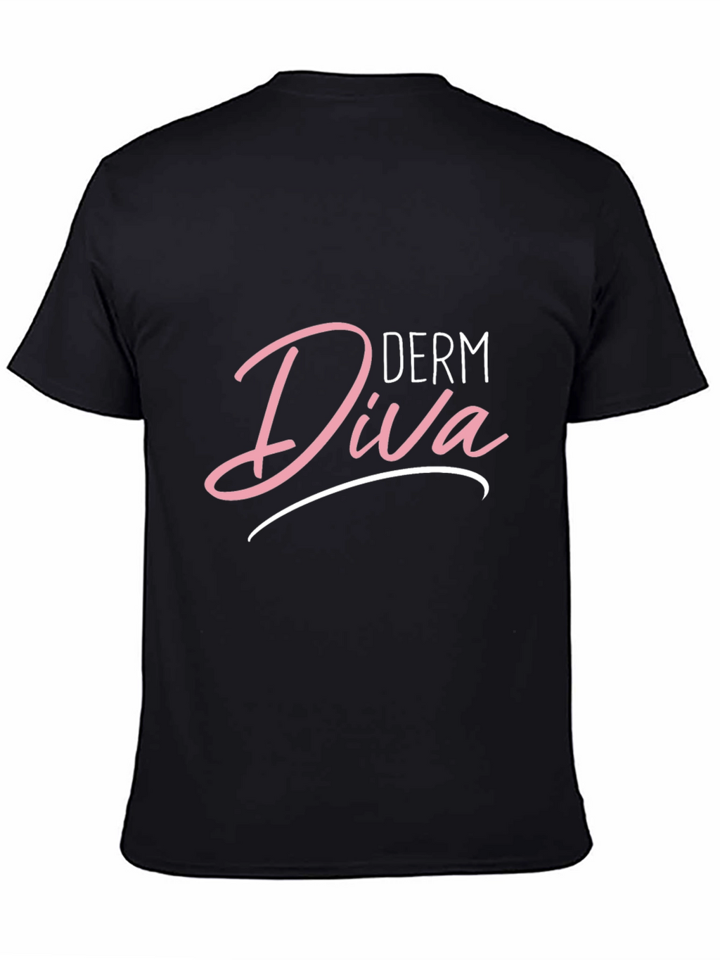 Derm Diva Black T-Shirt for Skincare Professionals