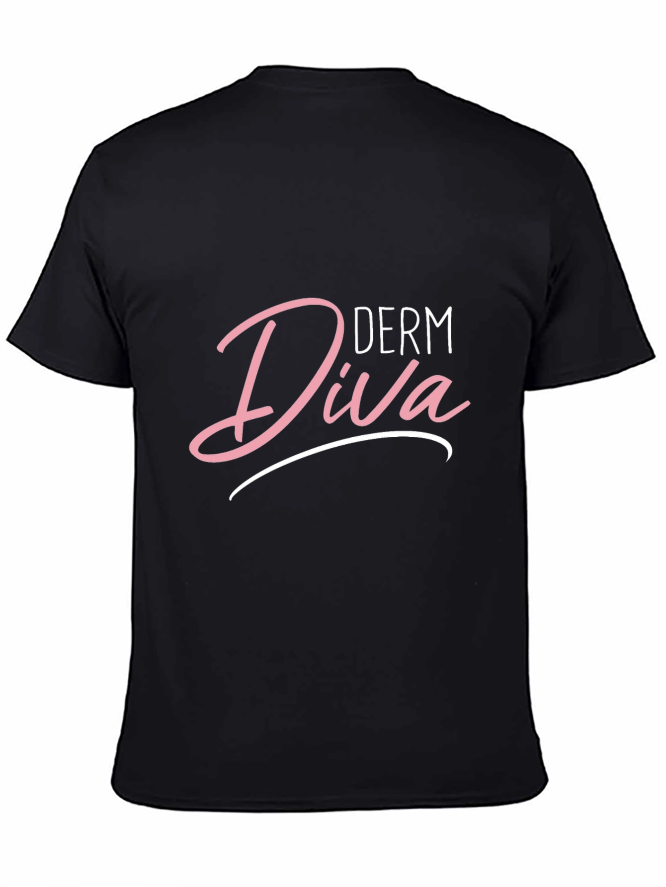Derm Diva Black T-Shirt for Skincare Professionals