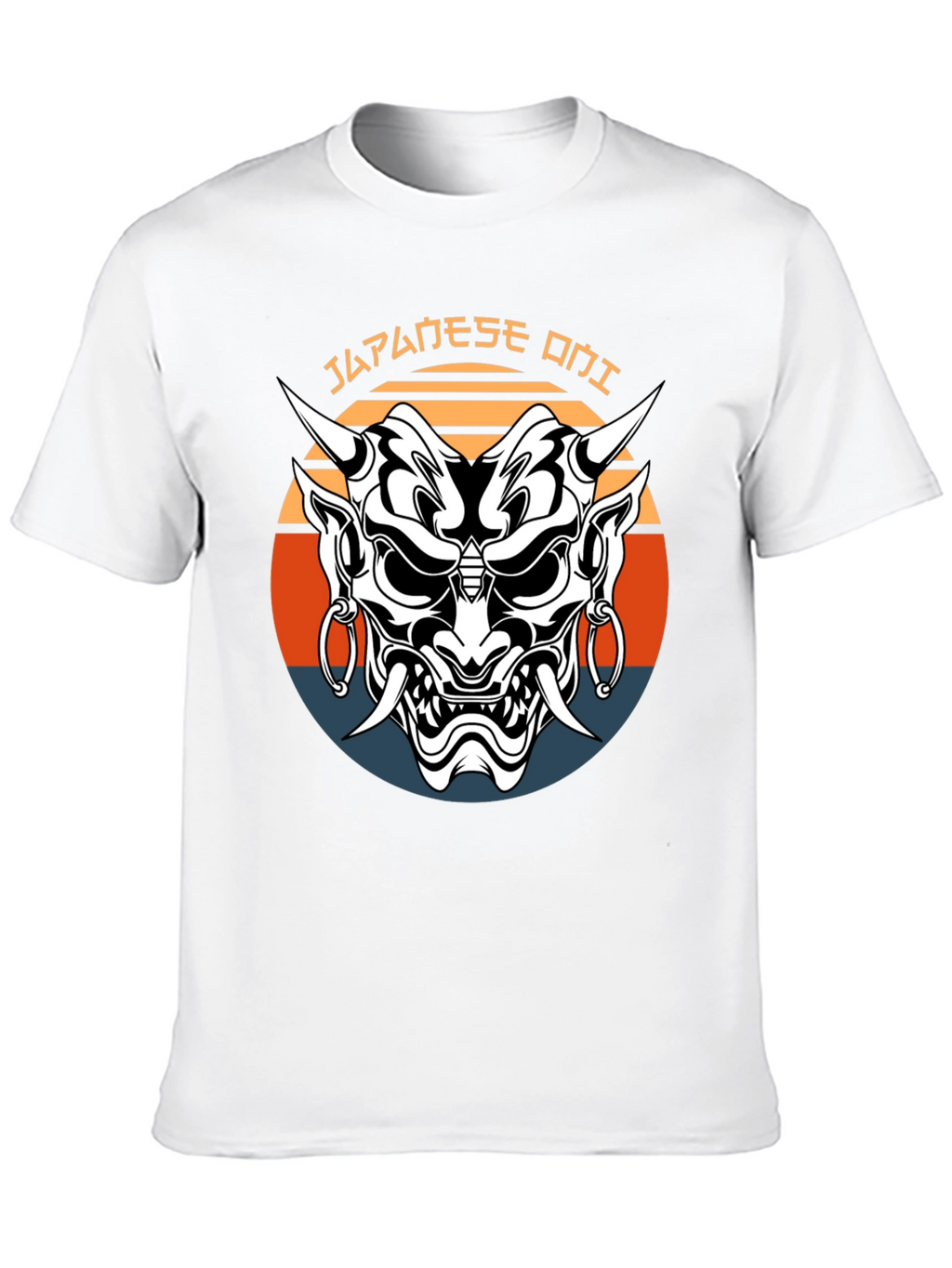 Japanese Oni Mask Graphic Tee
