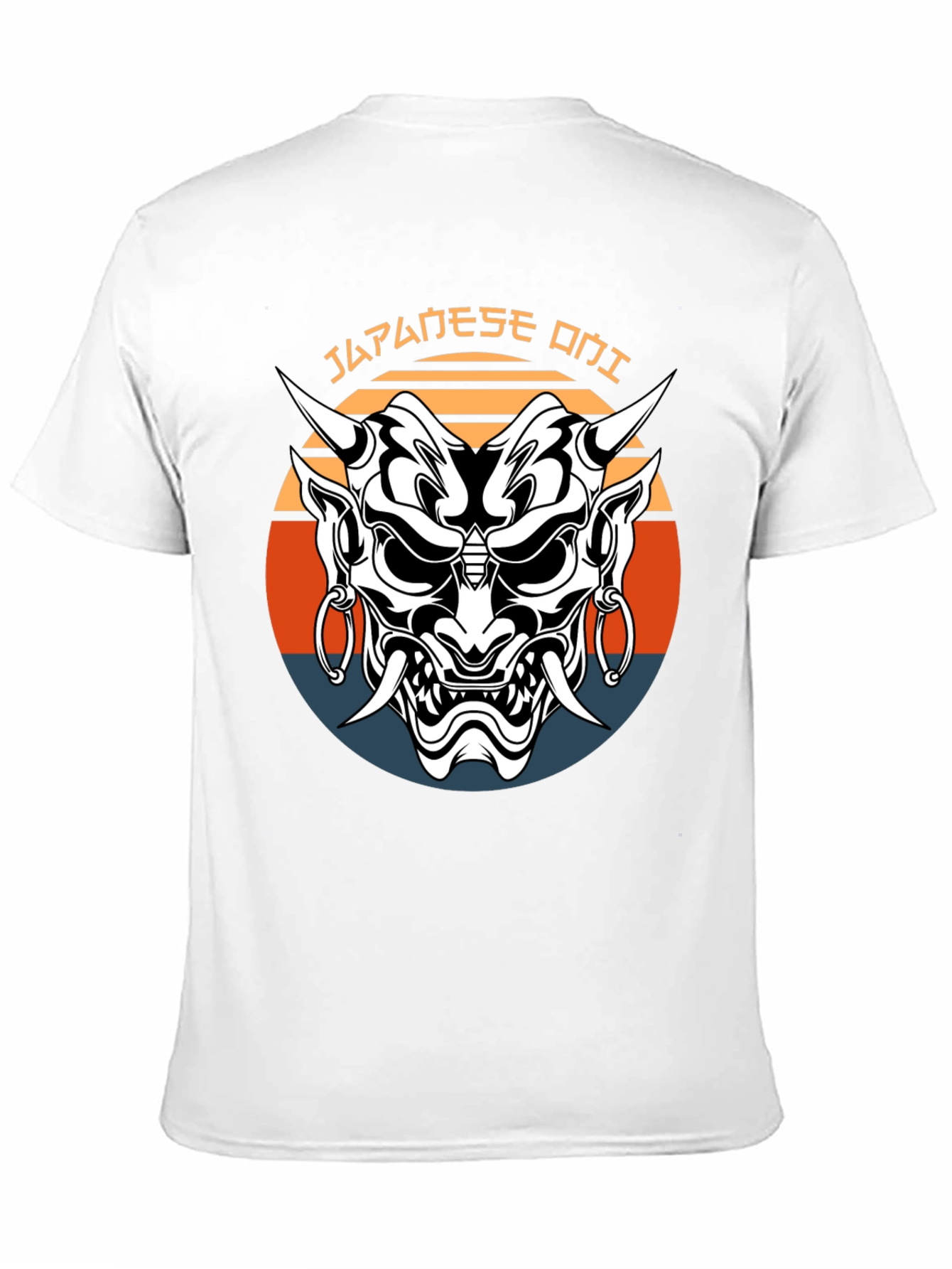 Japanese Oni Mask Graphic Tee