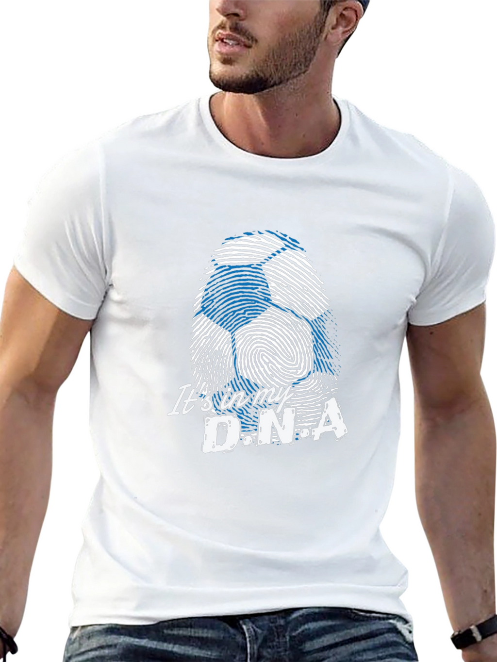 Soccer DNA T-Shirt - Black Cotton Tee