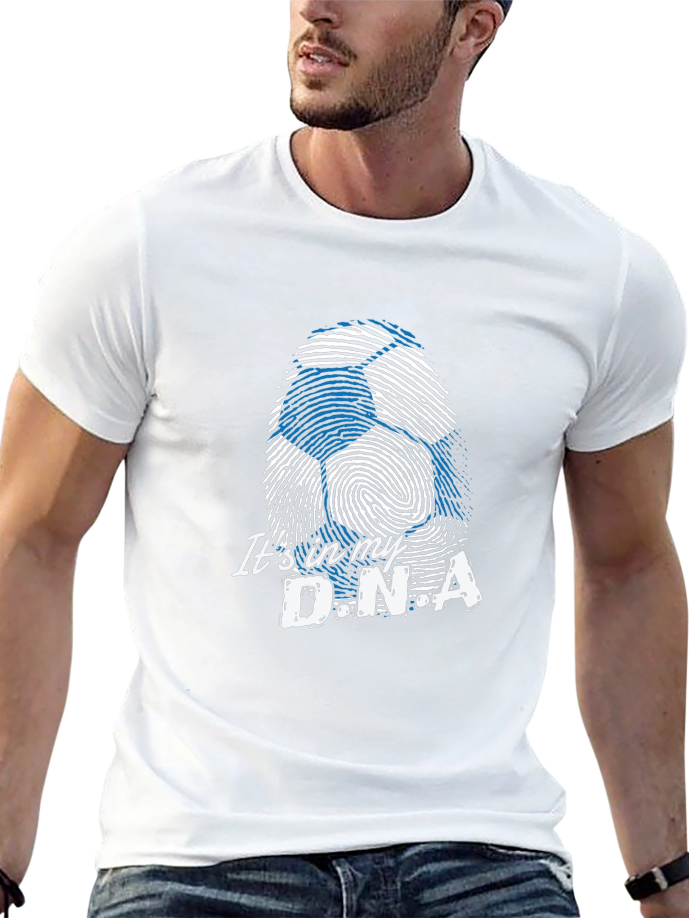 Soccer DNA T-Shirt - Black Cotton Tee