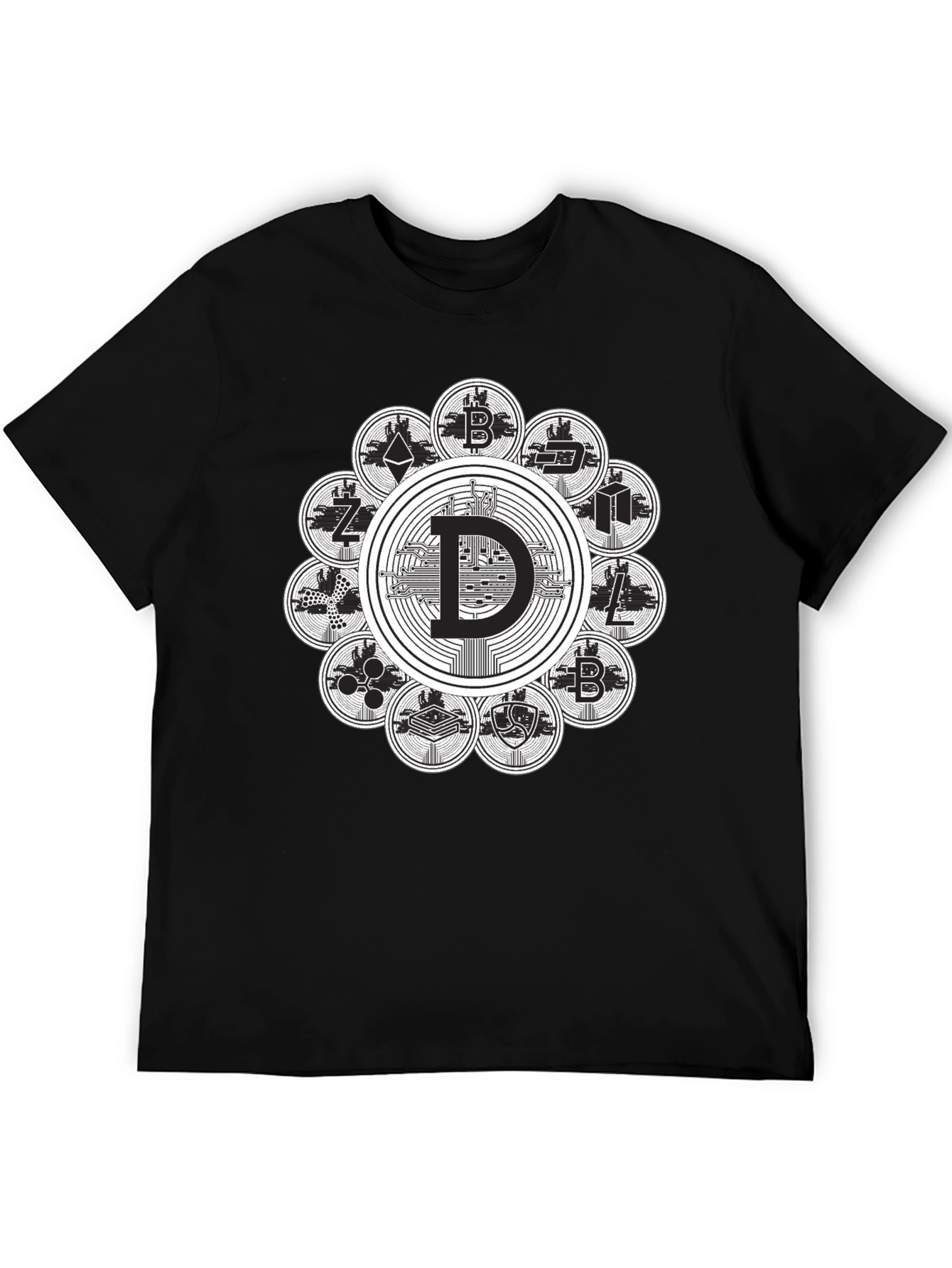 Crypto Coin Black T-Shirt
