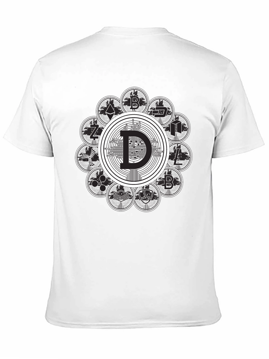 Crypto Coin Black T-Shirt