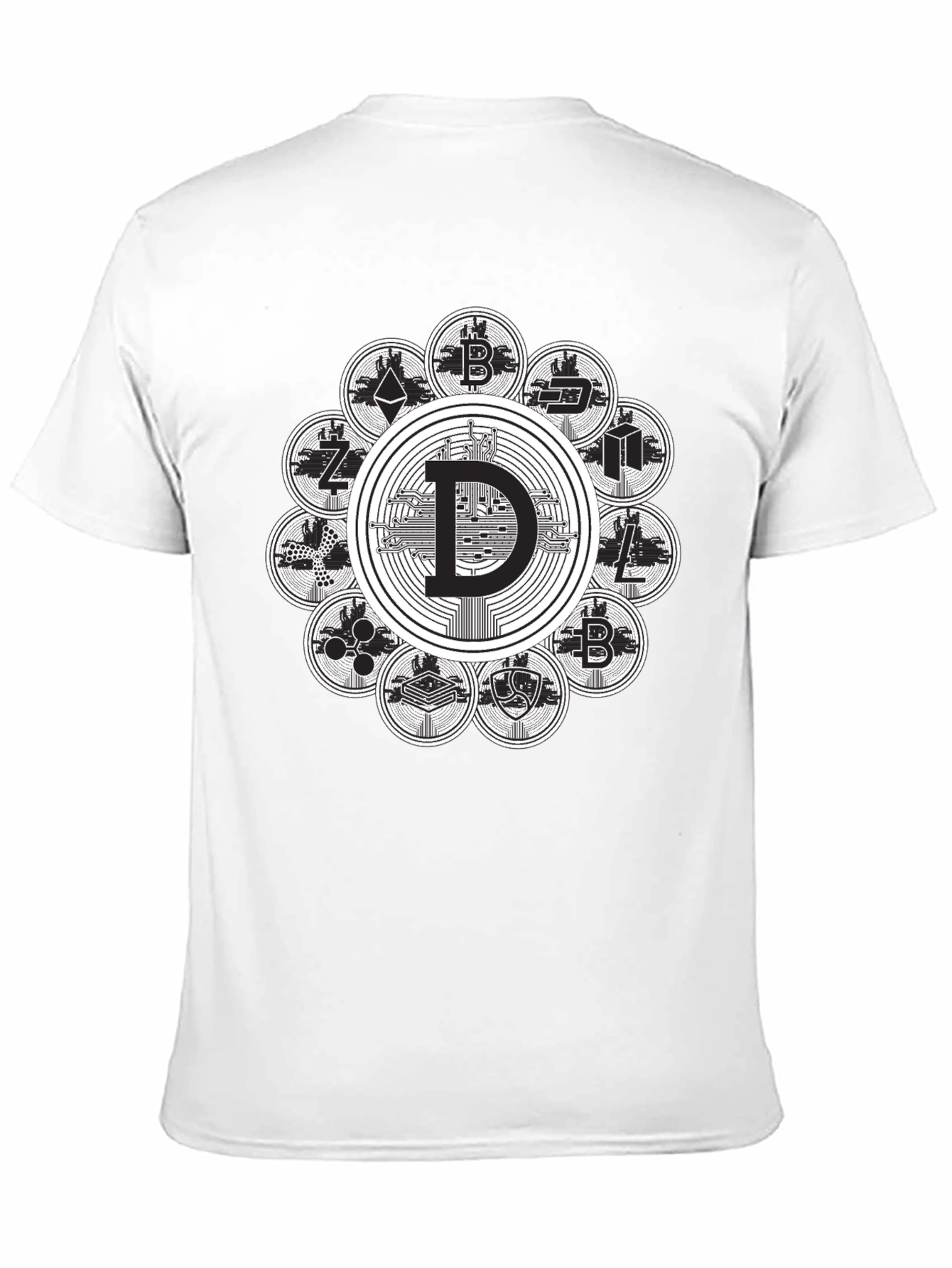 Crypto Coin Black T-Shirt